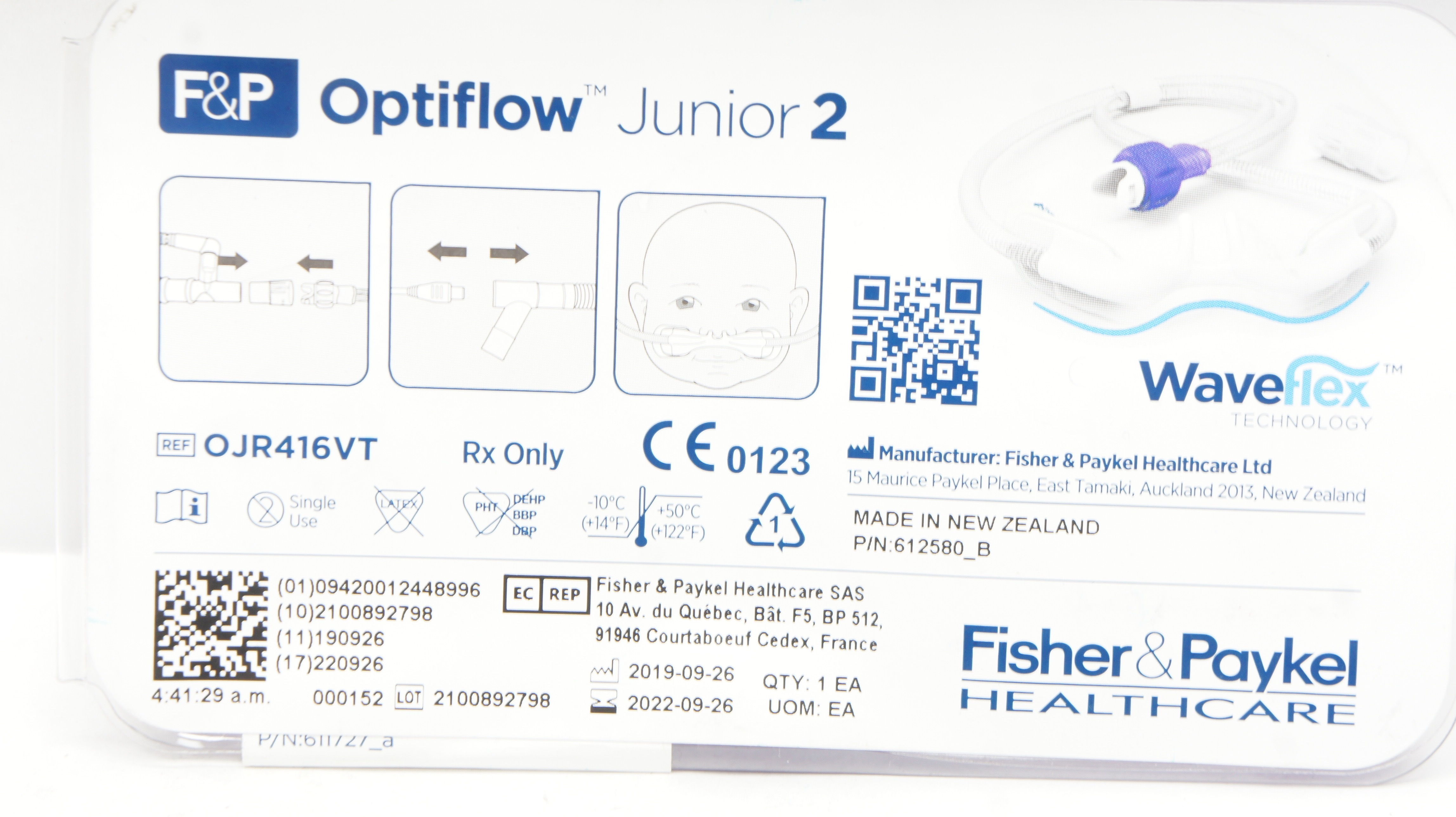 Fisher&Paykel OJR416VT WaveFlex Optiflow Junior 2 Ventilator