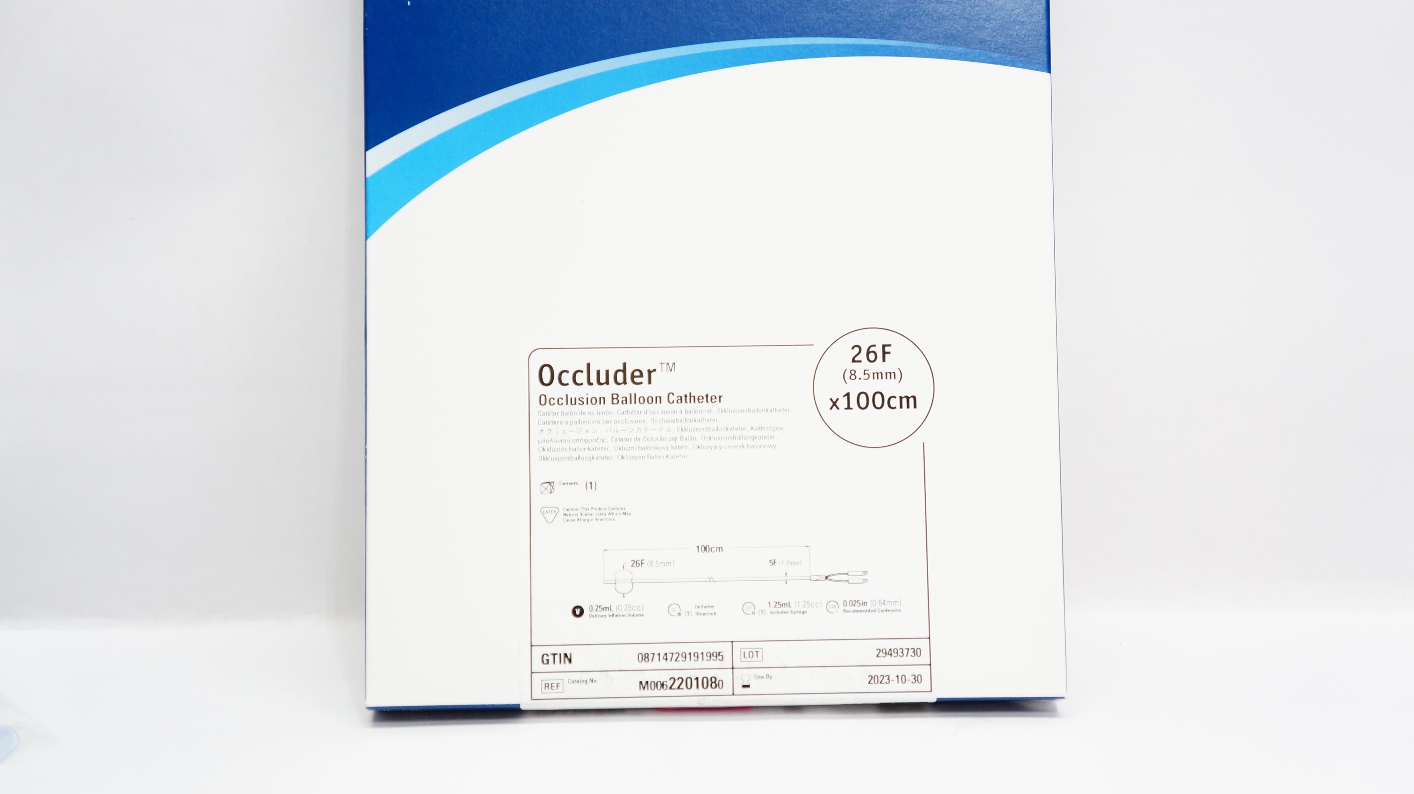 Boston Scientific 220108 Occluder Occlusion Balloon Catheter 26F x 100cm