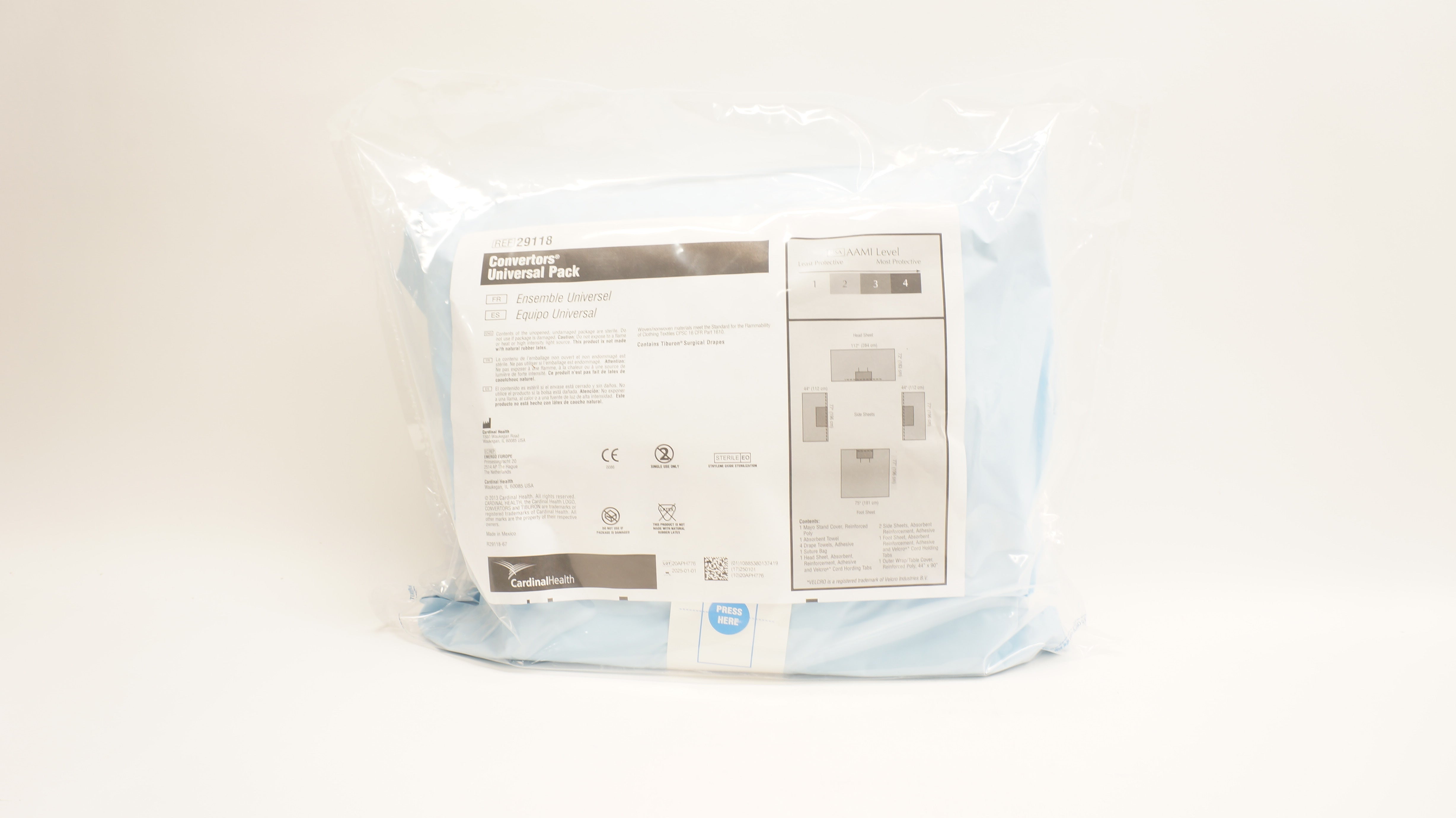 Cardinal Health 29118 Convertors Universal Pack