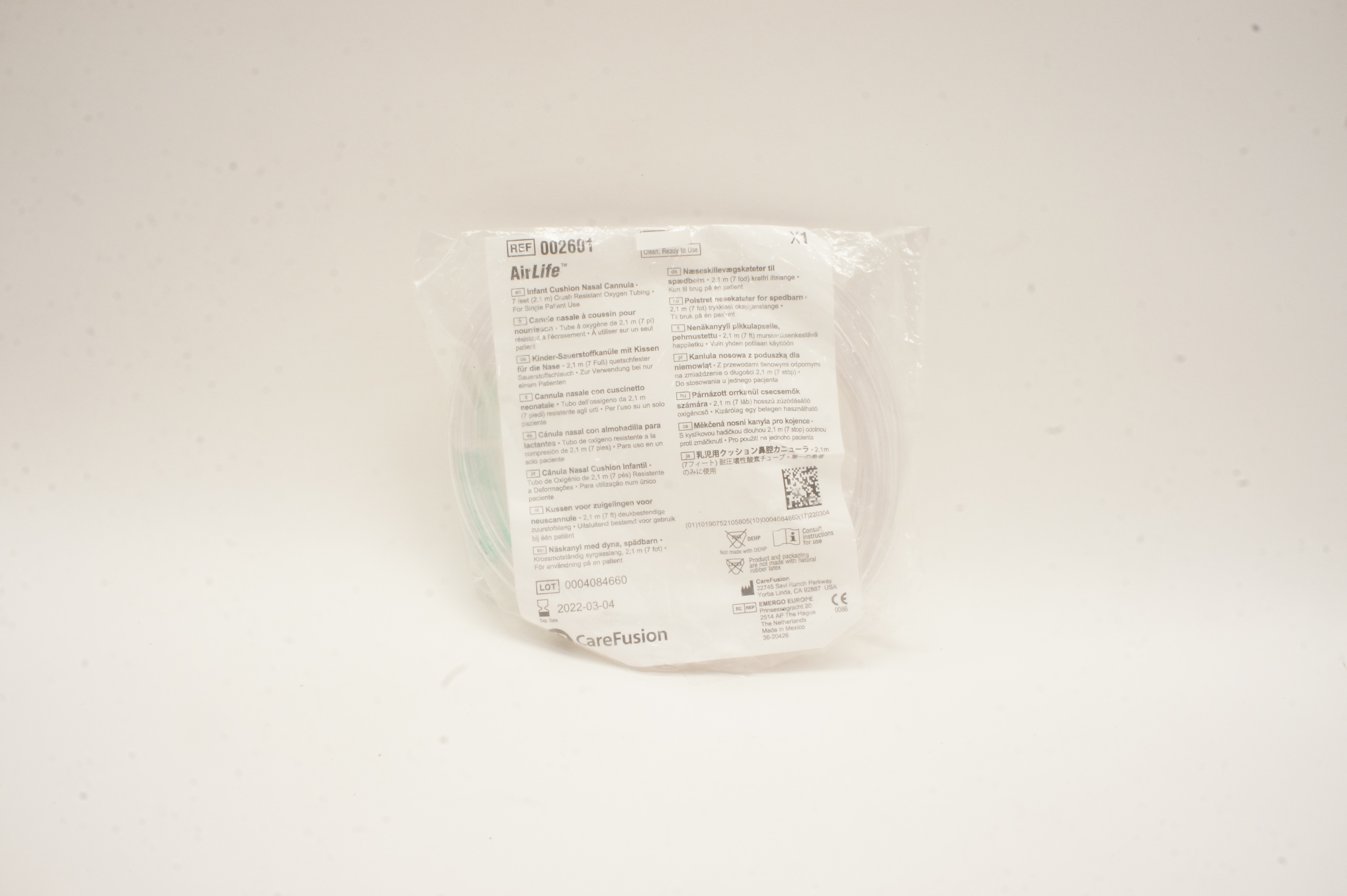 CareFusion 002601 AirLife Infant Cushion Nasal Cannula Crush Resistant