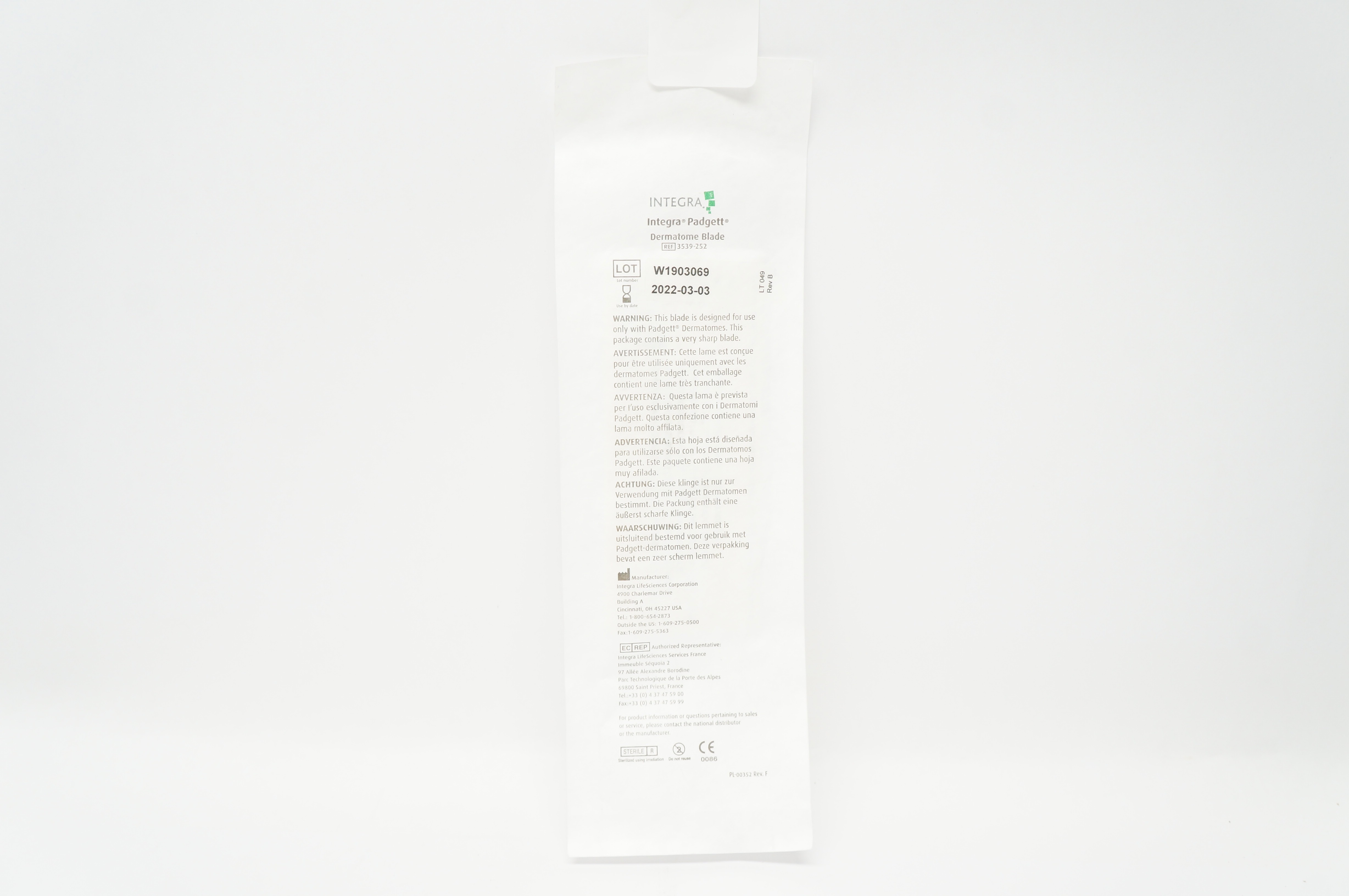 Integra 3539-252 Padgett Dermatome Blade (x)