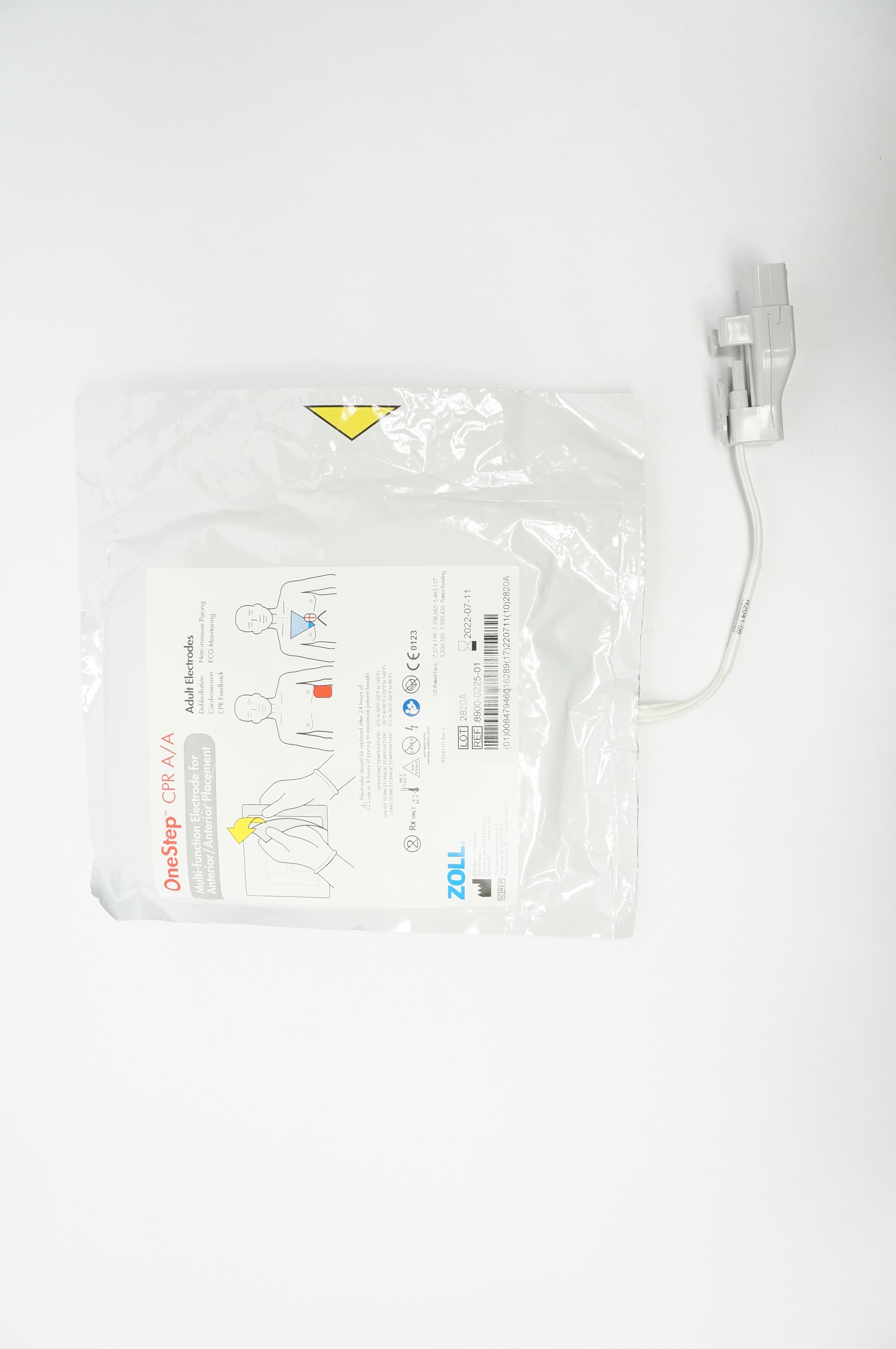 Zoll 8900-0225-01 OneStep CPR A/A Multi-Function Adult Electrodes (x)