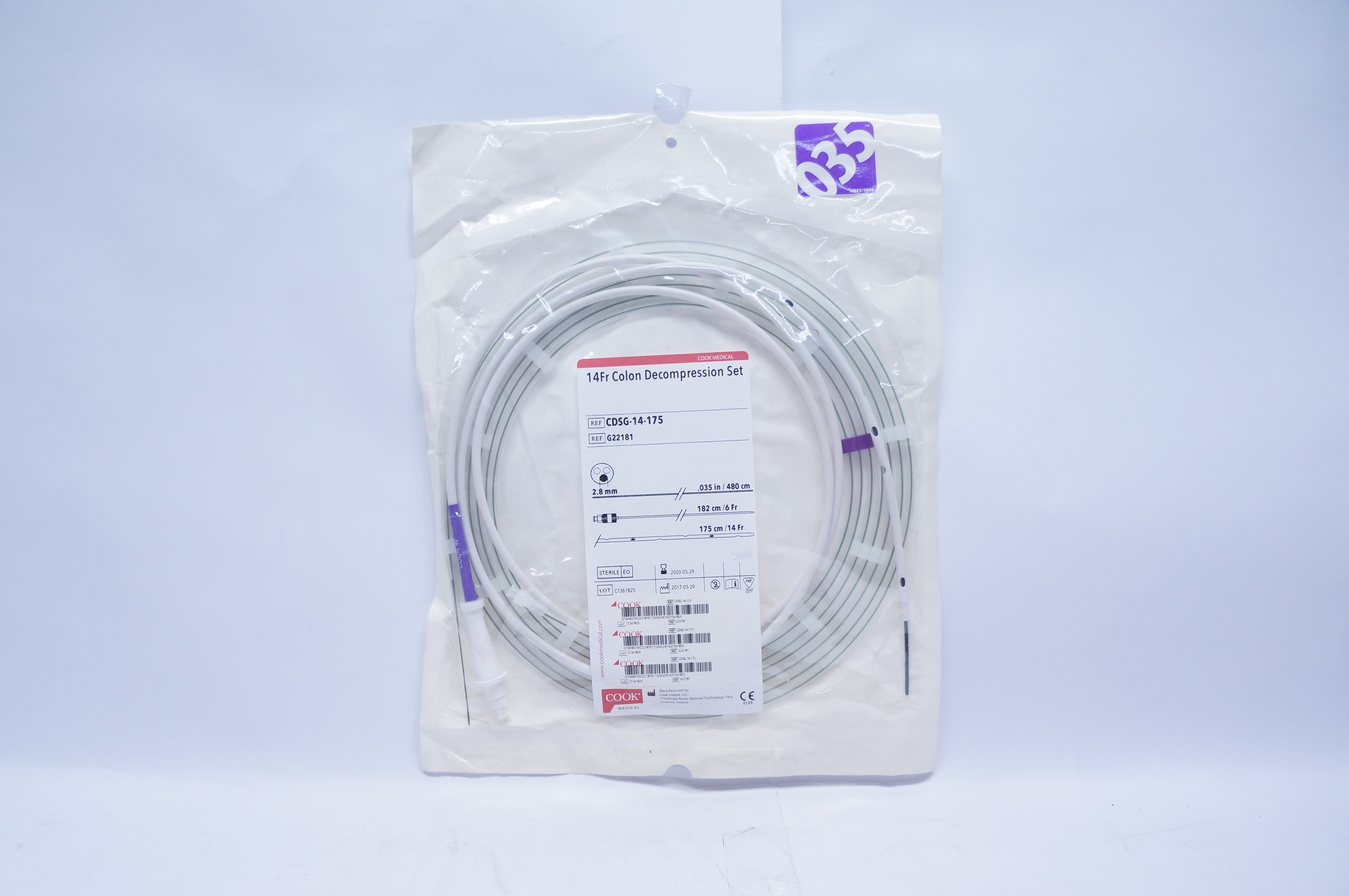 Cook Medical CDSG14175 Colon Set 14Fr. x 6Fr. x 480 cm (x)