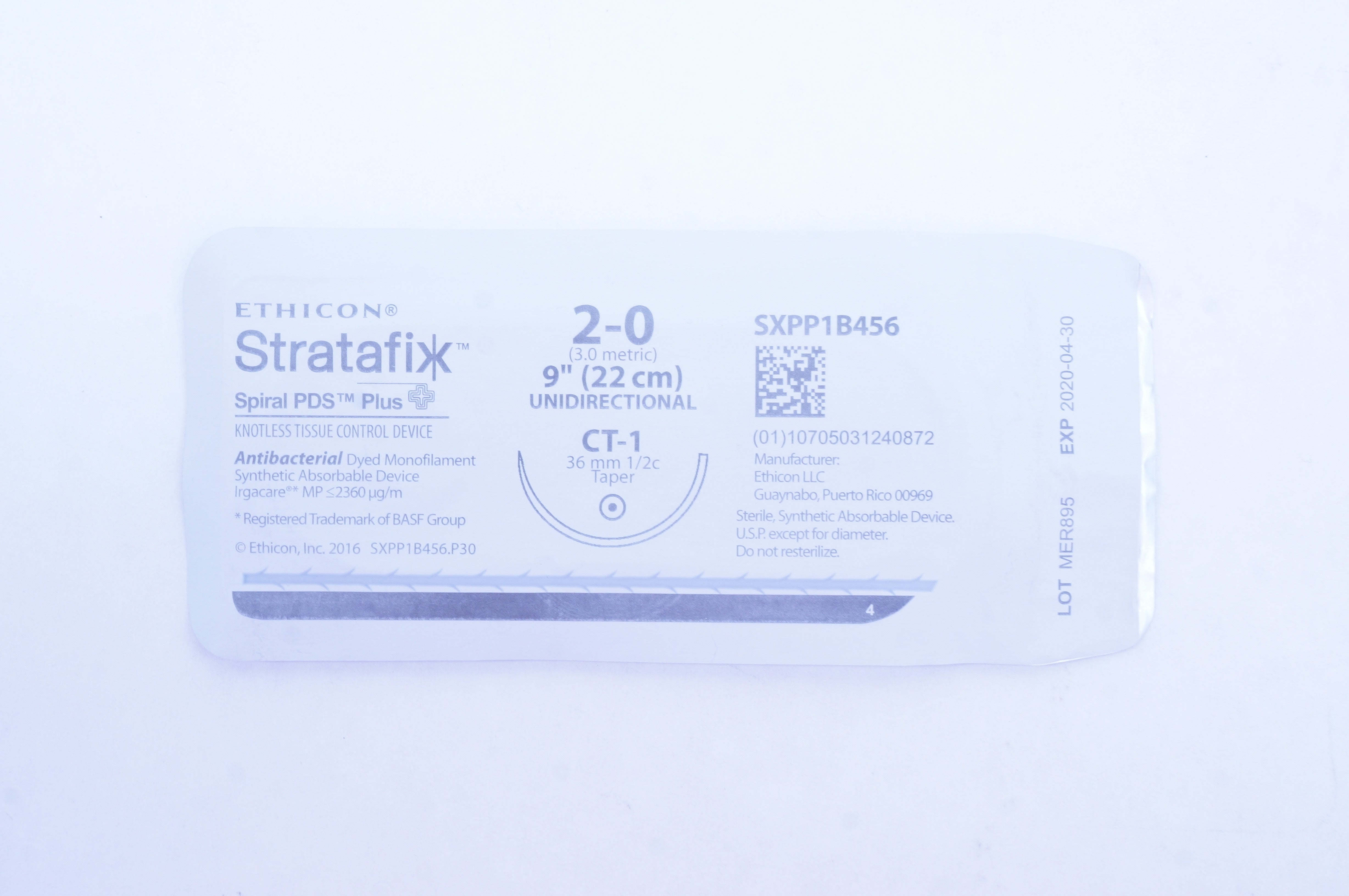 Ethicon SXPP1B456 20 Stratafix, CT1, 36mm 1/2c Taper, 9 inch (x)