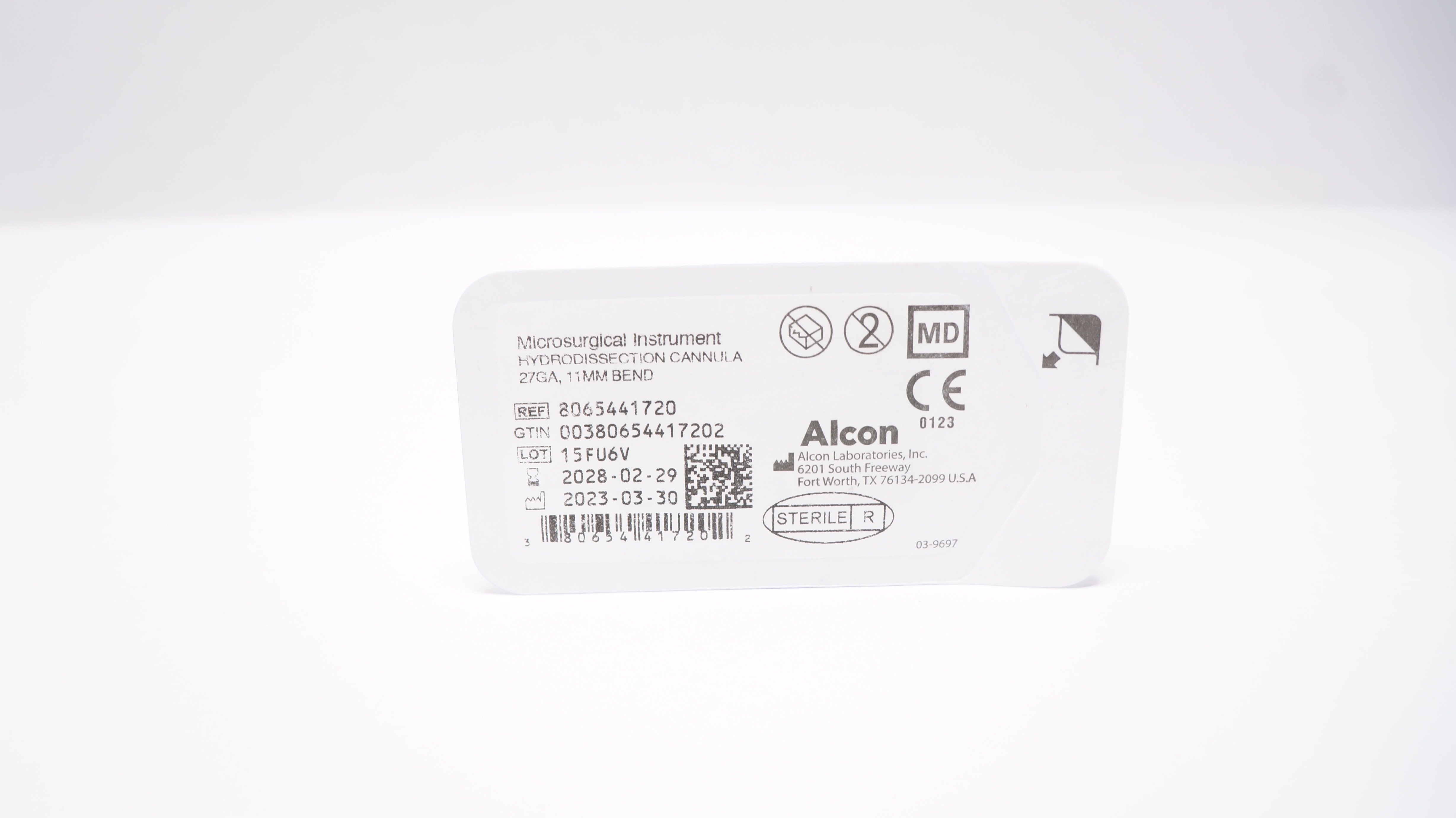 Alcon 8065441720 Microsurgical Instrument Hydrodissection Cannula 27Ga