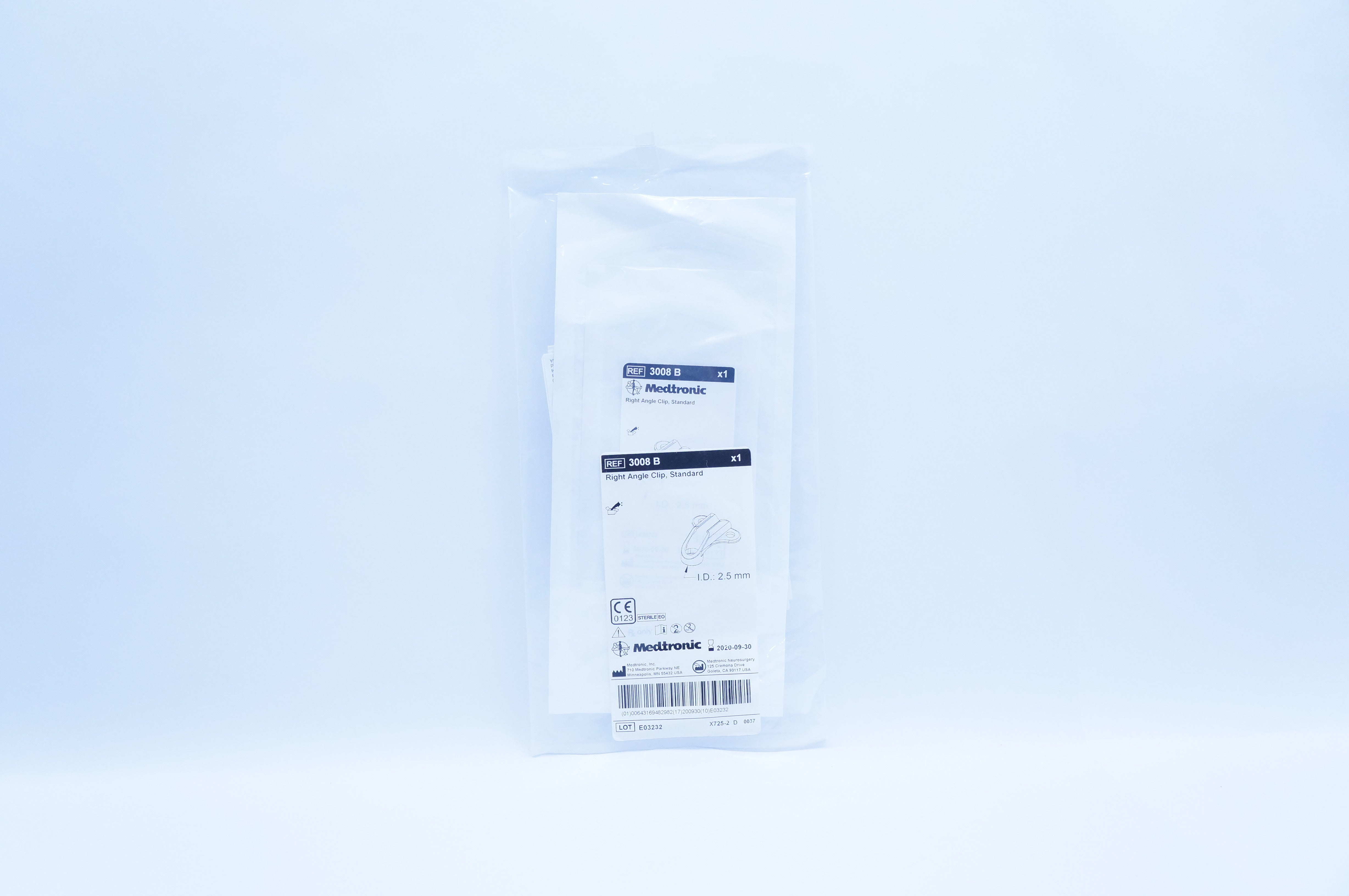 Medtronic 3008 B Right Angle Clip, Standard 2.5mm (x)