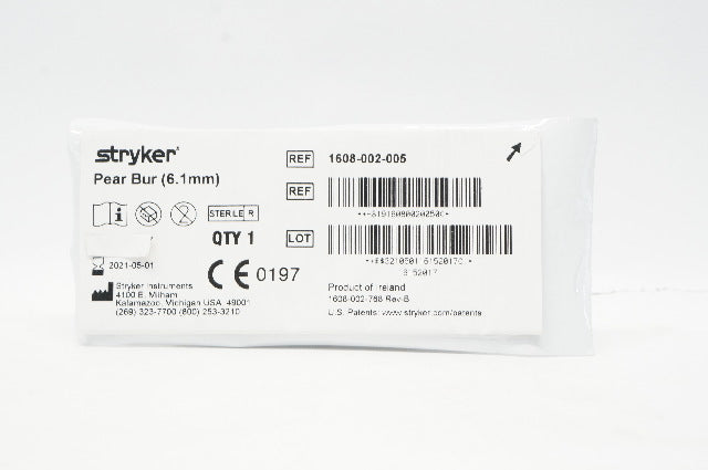 Stryker 1608-002-005 6.1mm Pear Bur (x)