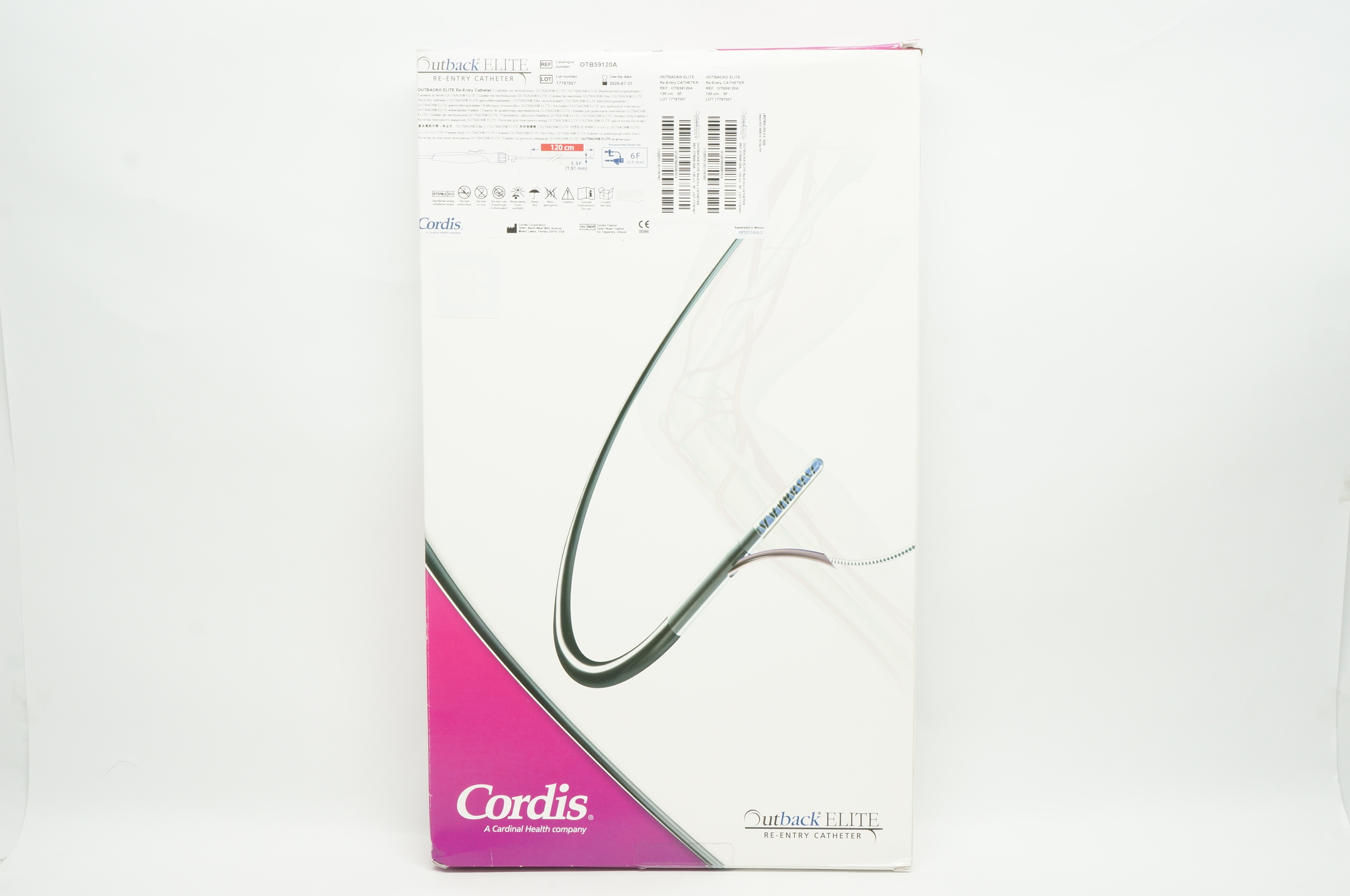 Outback Re Entry Cordis OTB59120A Outback ELITE Re-entry Cath. 6F x 120cm (x)