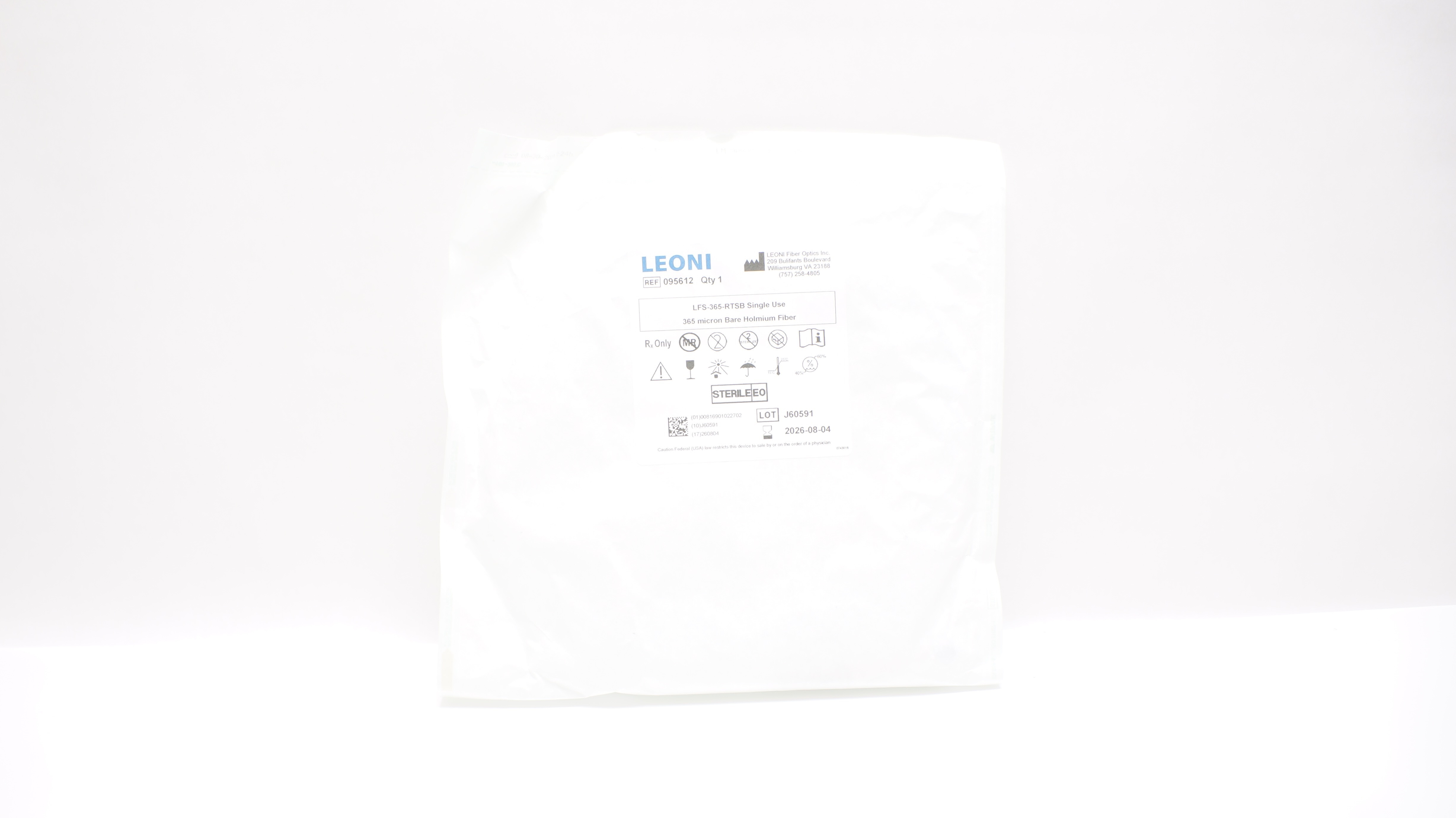 LEONI 095612 365micron Bare Holmium Fiber