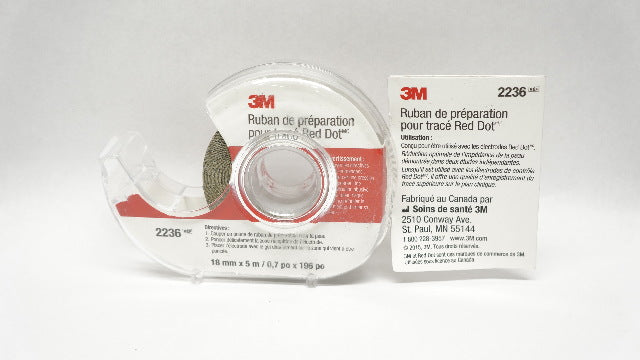 3M 2236 Red Dot Trace Prep .70 inch x 196 inch