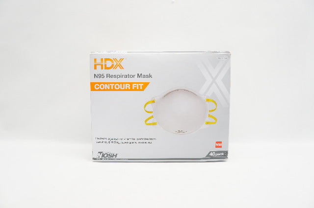 HDX Contour Fit N95 Respirator Mask - Box of 40