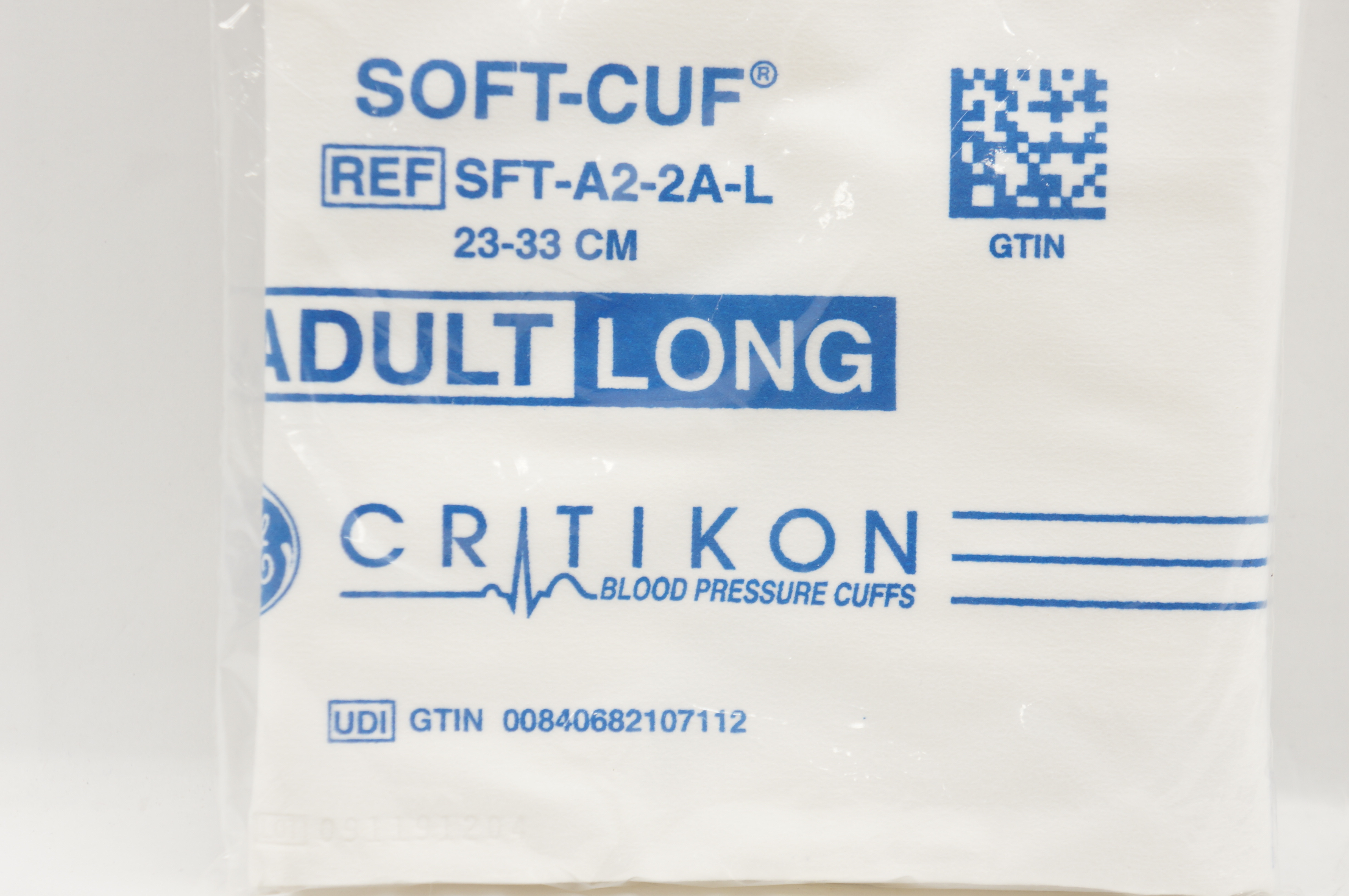 GE Medical SFT-A2-2A-L Soft-Cuf Critikon Blood Pressure Cuffs 23-33cm Adult Long