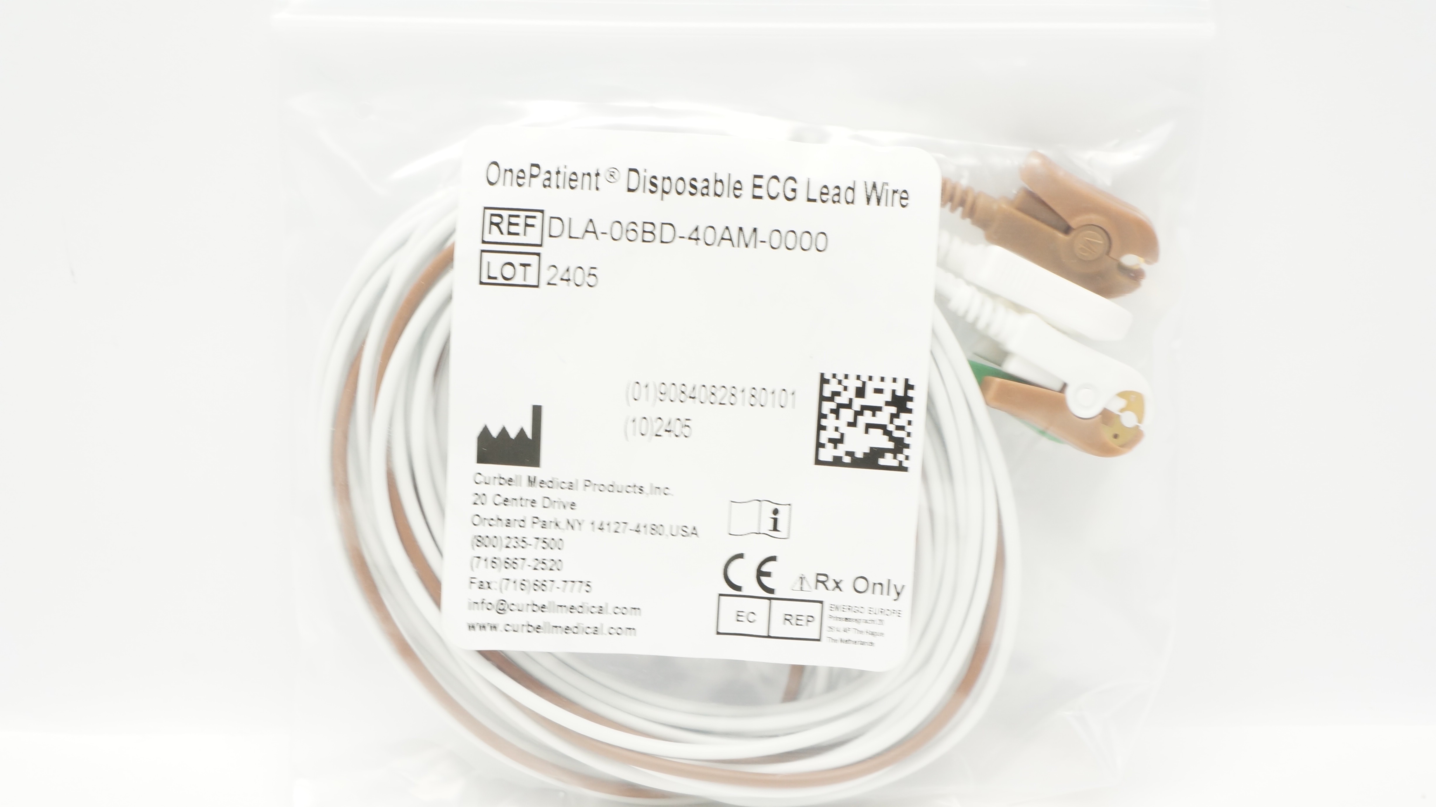 Cornell Medical DLA-06BD-40M-0000 OnePatient Disposable ECG Lead Wire