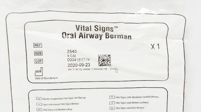 Vyaire 2540 Vital Signs Oral Airway Berman 4cm