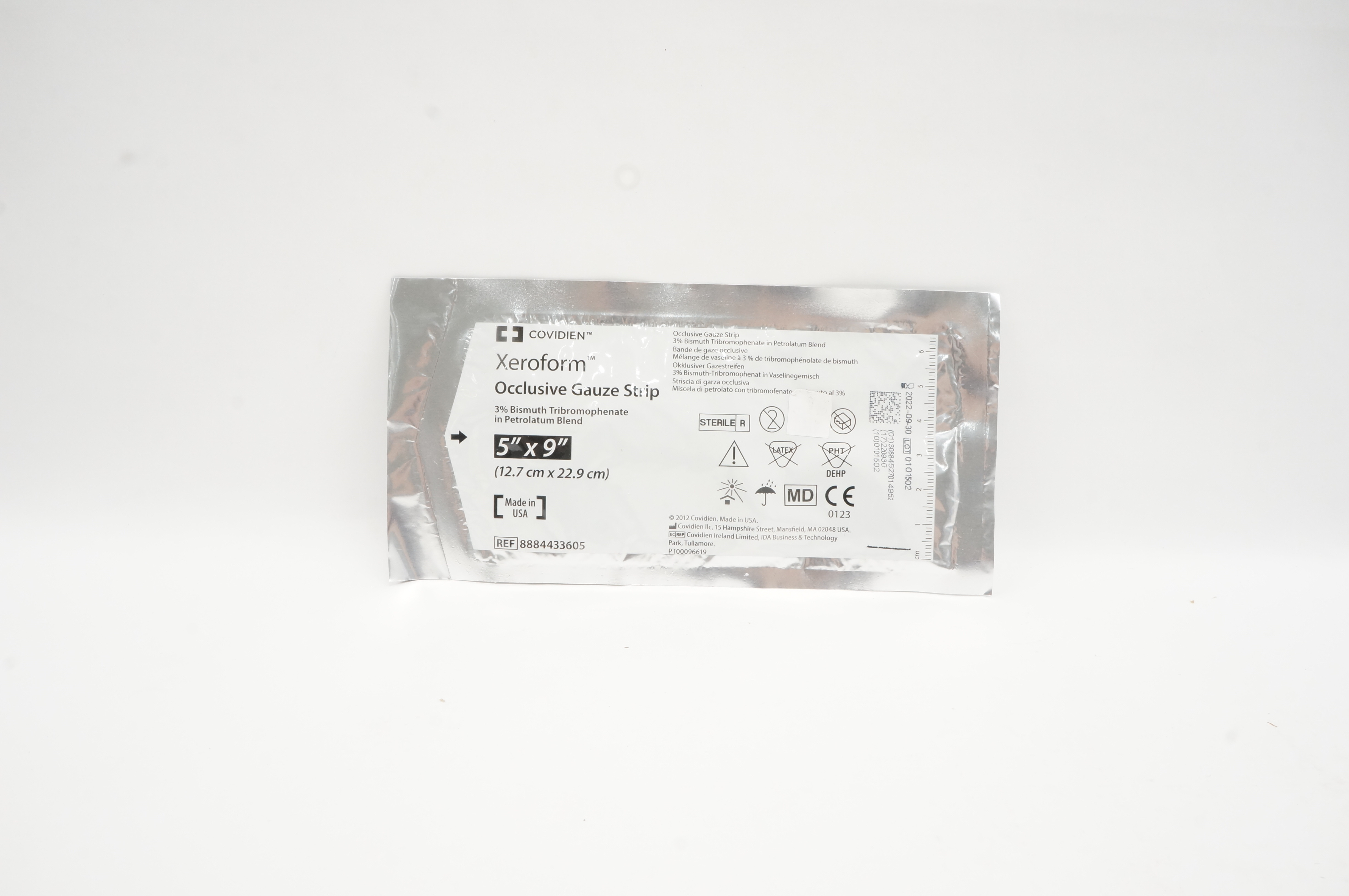 Covidien 8884433605 Xeroform Occlusive Gauze Strip 5 inch x 9 inch