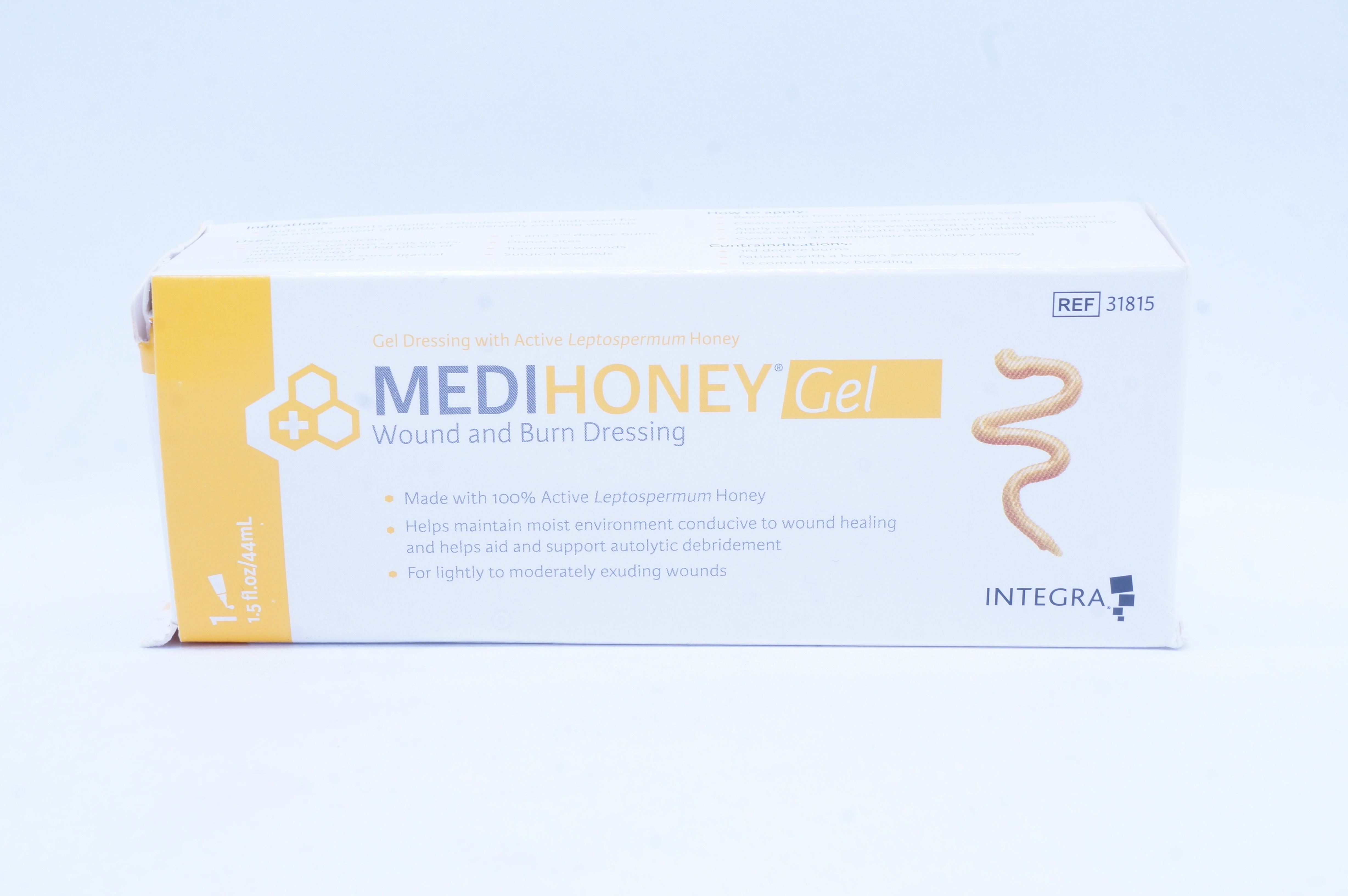 Derma Sciences 31815 Integra MediHoney Gel Wound and Burn Dressing 1.5 fl. oz