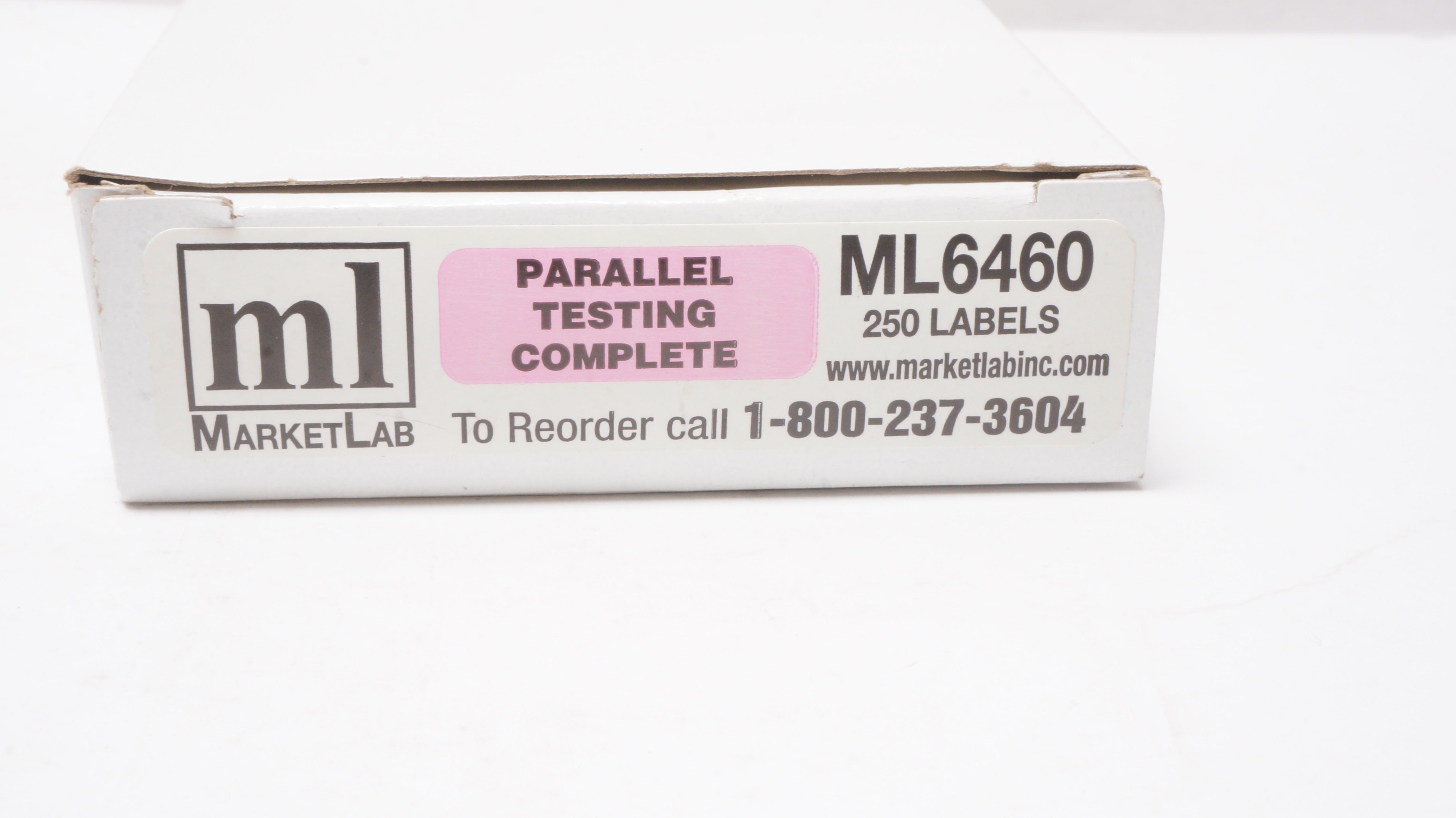 MarketLab ML6460 Parallel Testing Complete Label - Box of 250