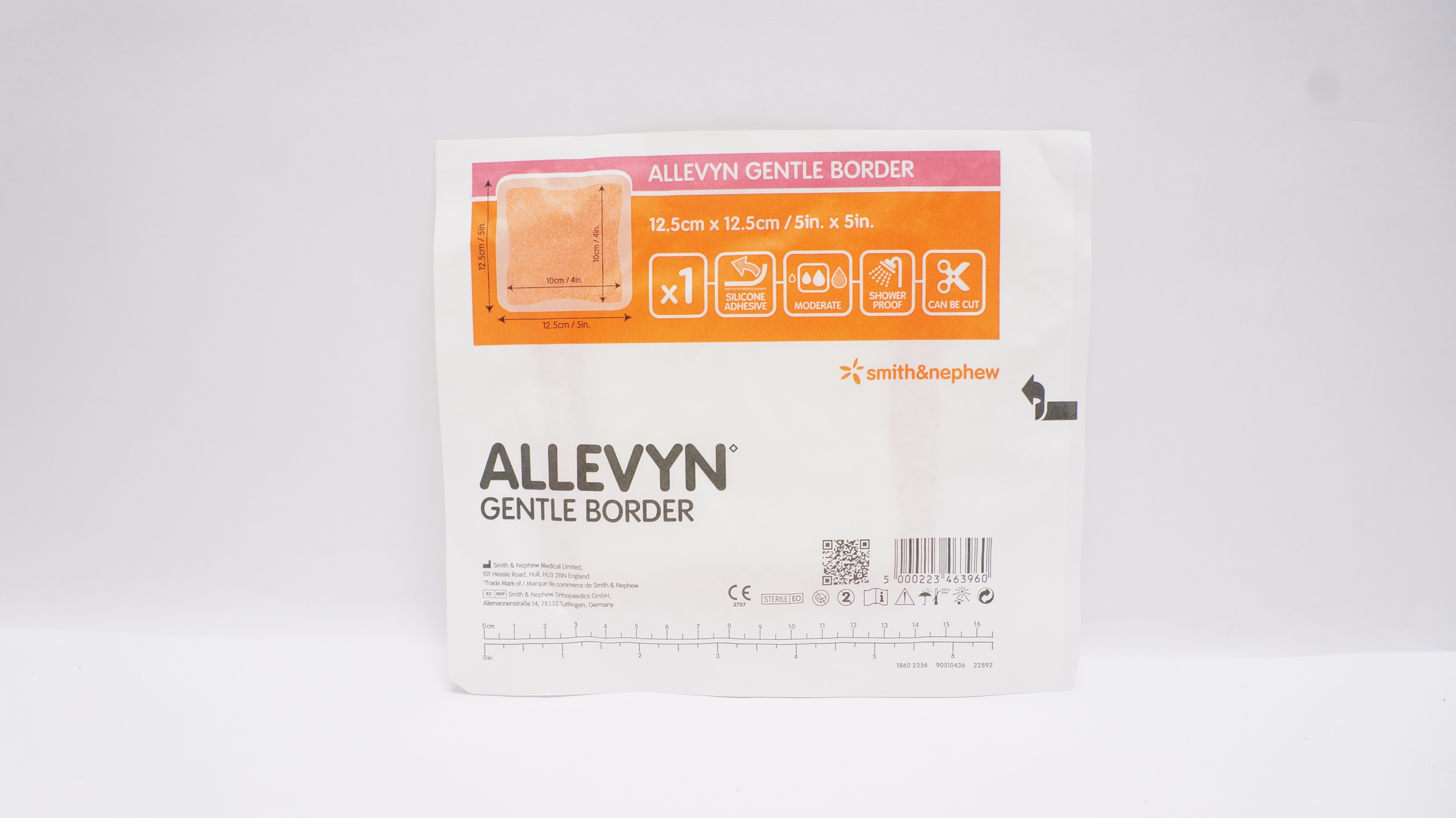 Smith&Nephew 66800279 Allevyn Gentle Border 5inch x 5inch