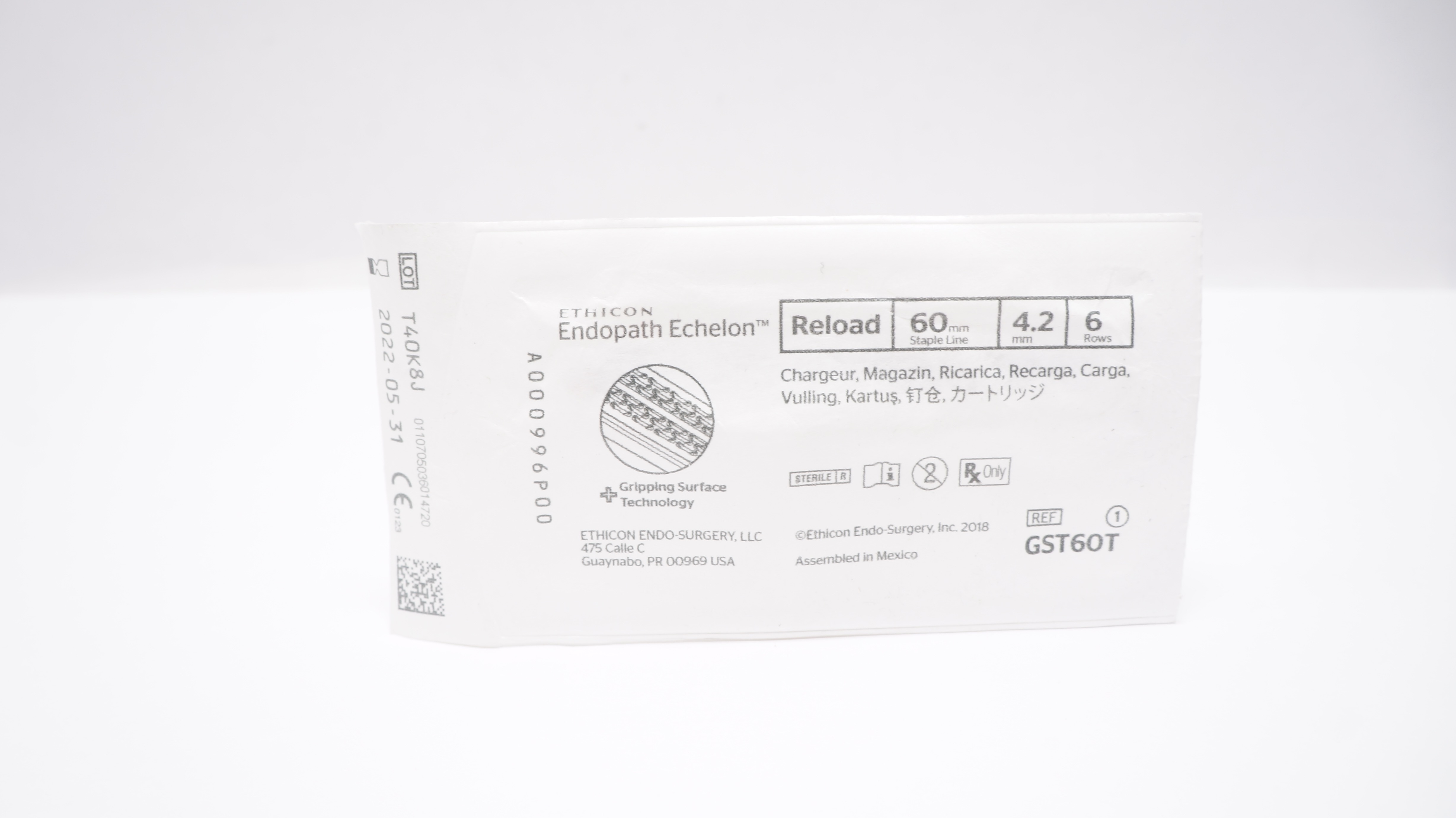 Ethicon GST60T Endopath Echelon Reload 60mm x 4.2mm 6 Rows (x)