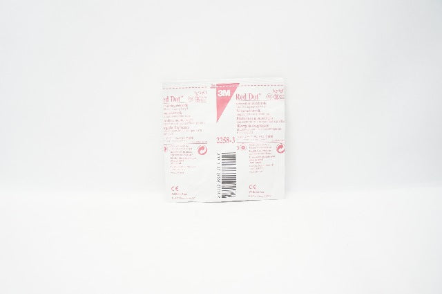 3M 2258-3 Red Dot Monitoring Electrode W/ Soft Cloth Tape and Solid Gel (x)