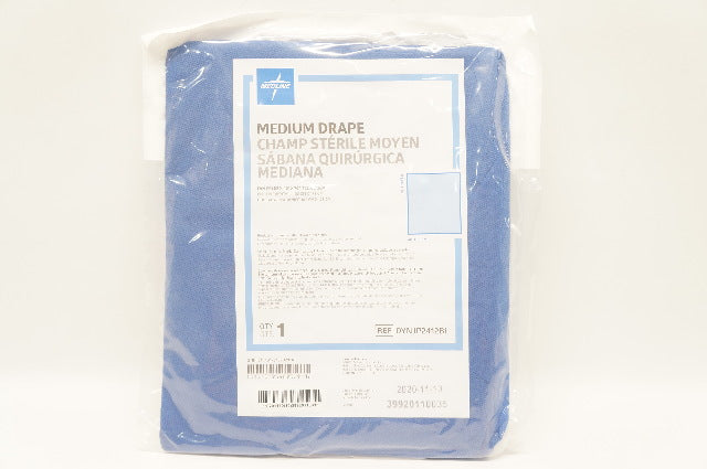 Medline DYNJP2412BL Medium Drape Fan-Folded 40inch x 70inch