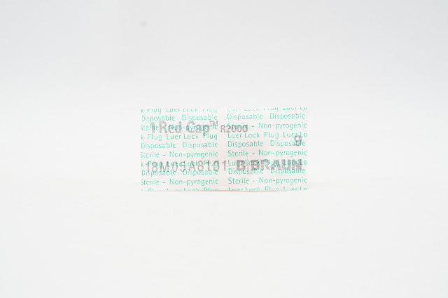 Braun R2000 Red Cap Luer Lock Plug