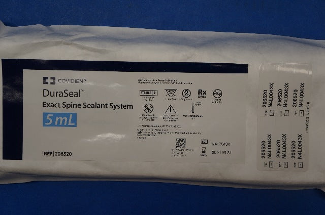 Covidien 206520 DuraSeal Exact Spine Sealant System 5mL (x) ~ Box of 4