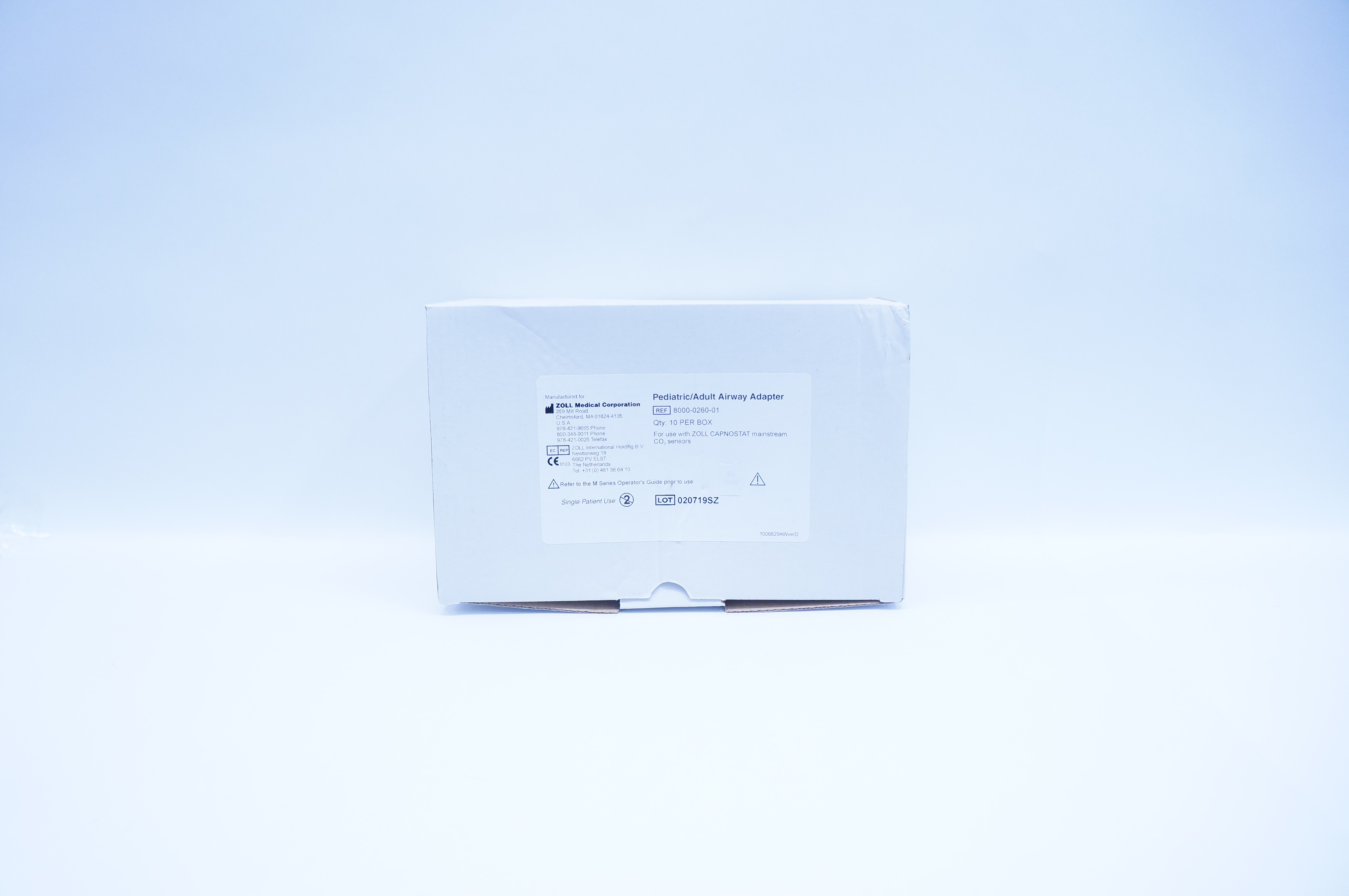 Zoll 8000-0260-01 Pediatric/Adult Airway Adapter - Box of 10