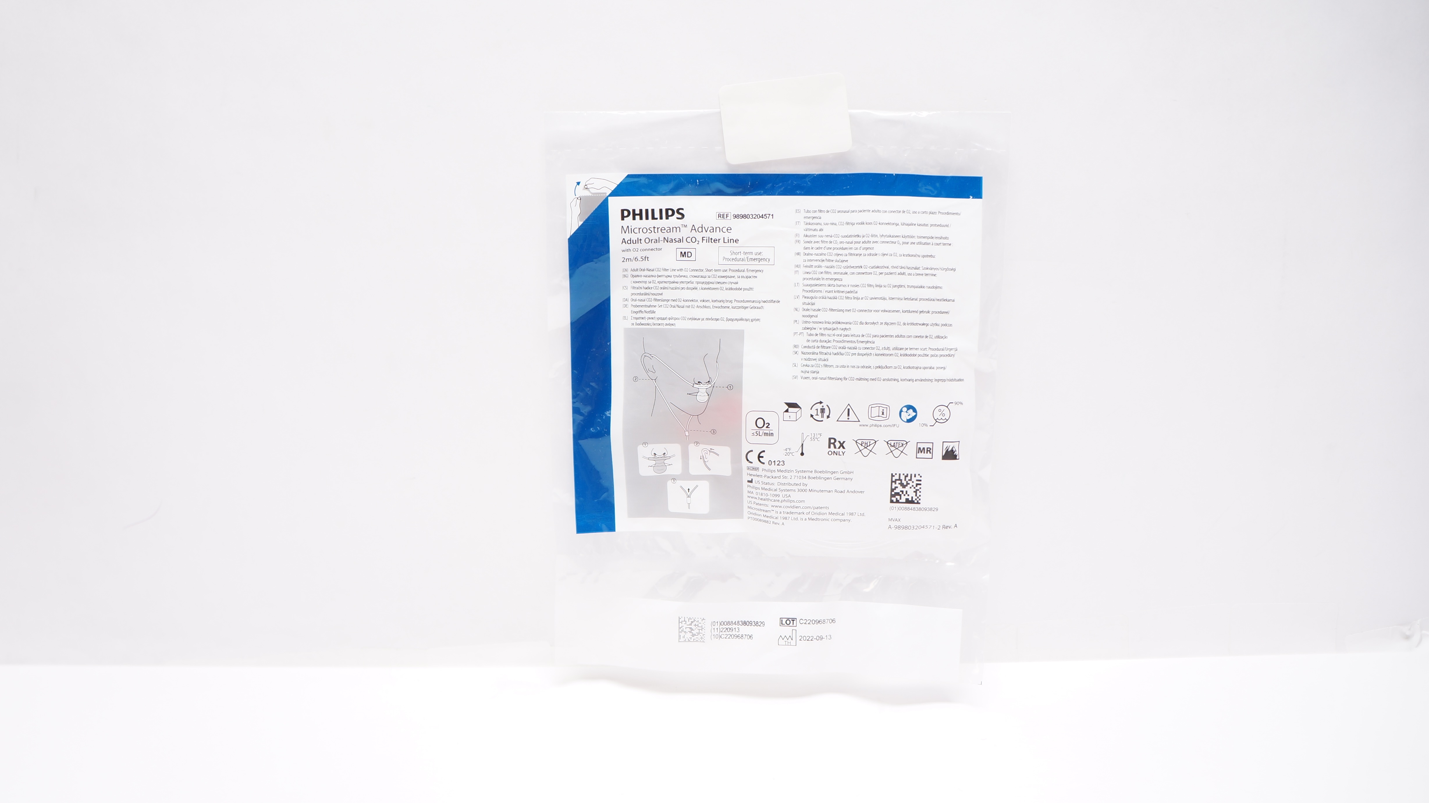 Philips 989803204571 Microstream Advance Oral/Nasal CO2 Filter Line ...