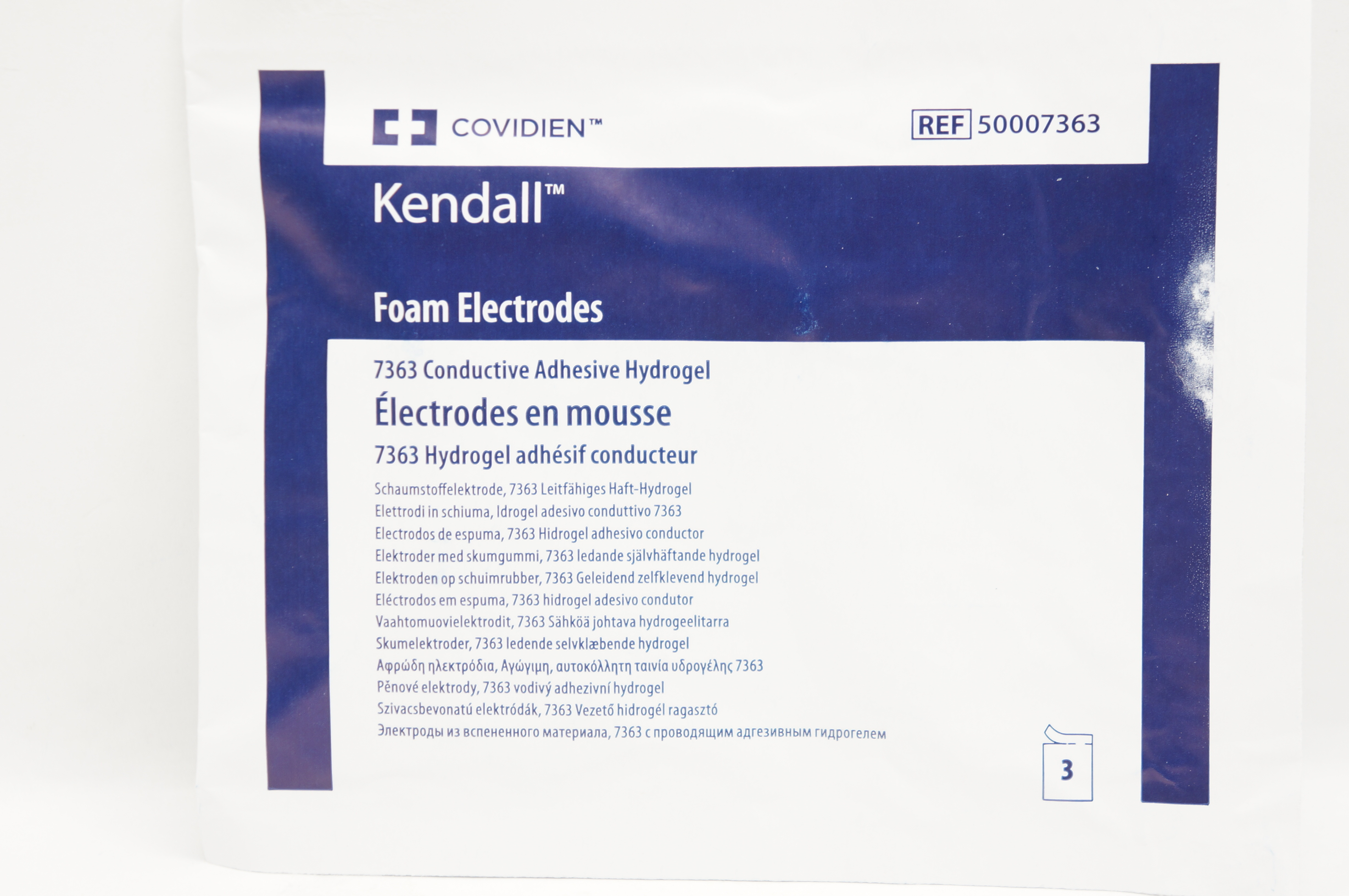 Covidien 50007363 Kendall Foam Electrodes - Pack of 3
