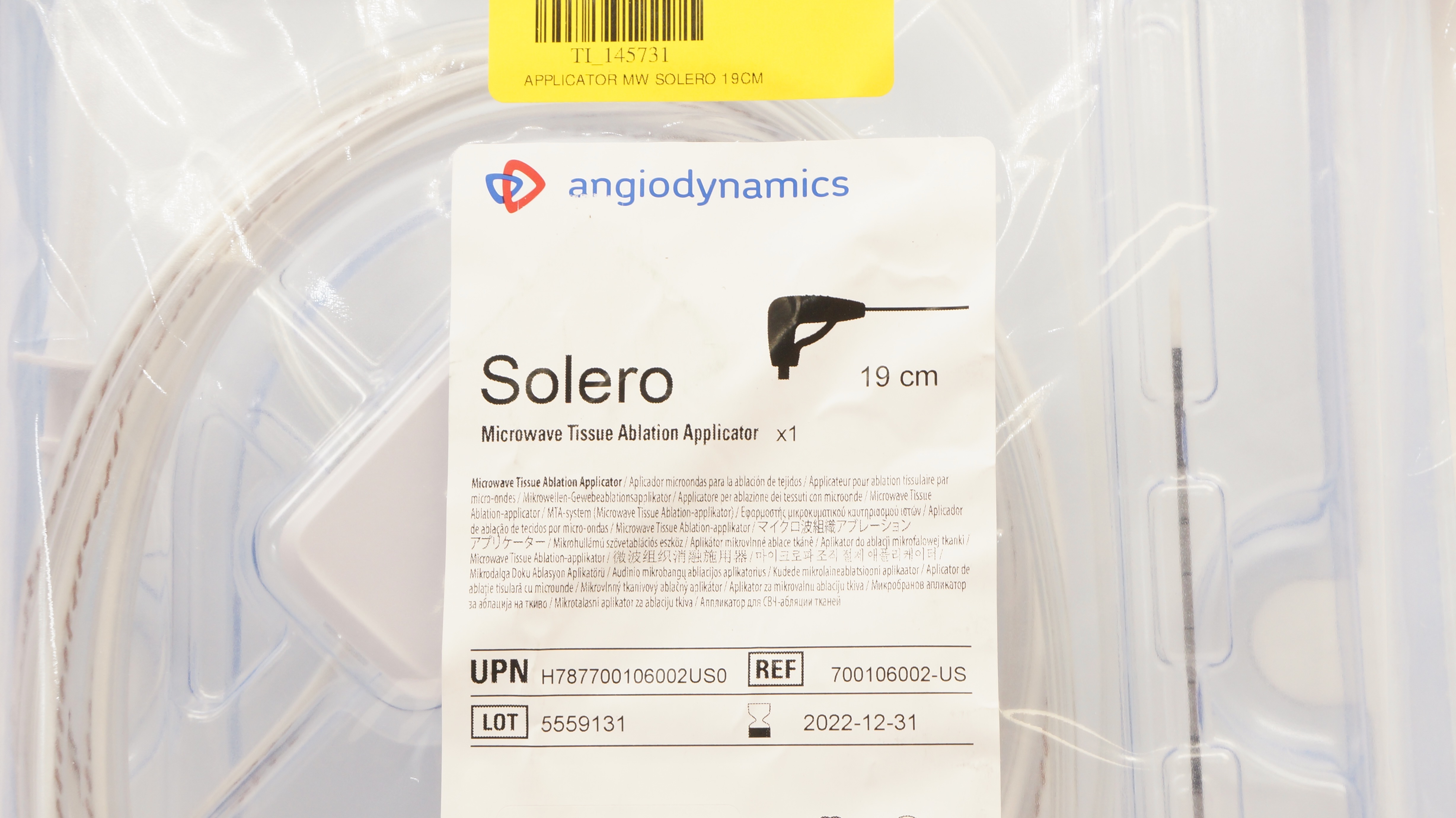 Angiodynamics 700106002-US Solero Microwave Tissue Ablation
