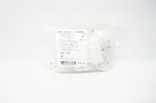BD 305217 Oral Dispensing Syringe 1ml Clear with Tip Cap - Pack of 100