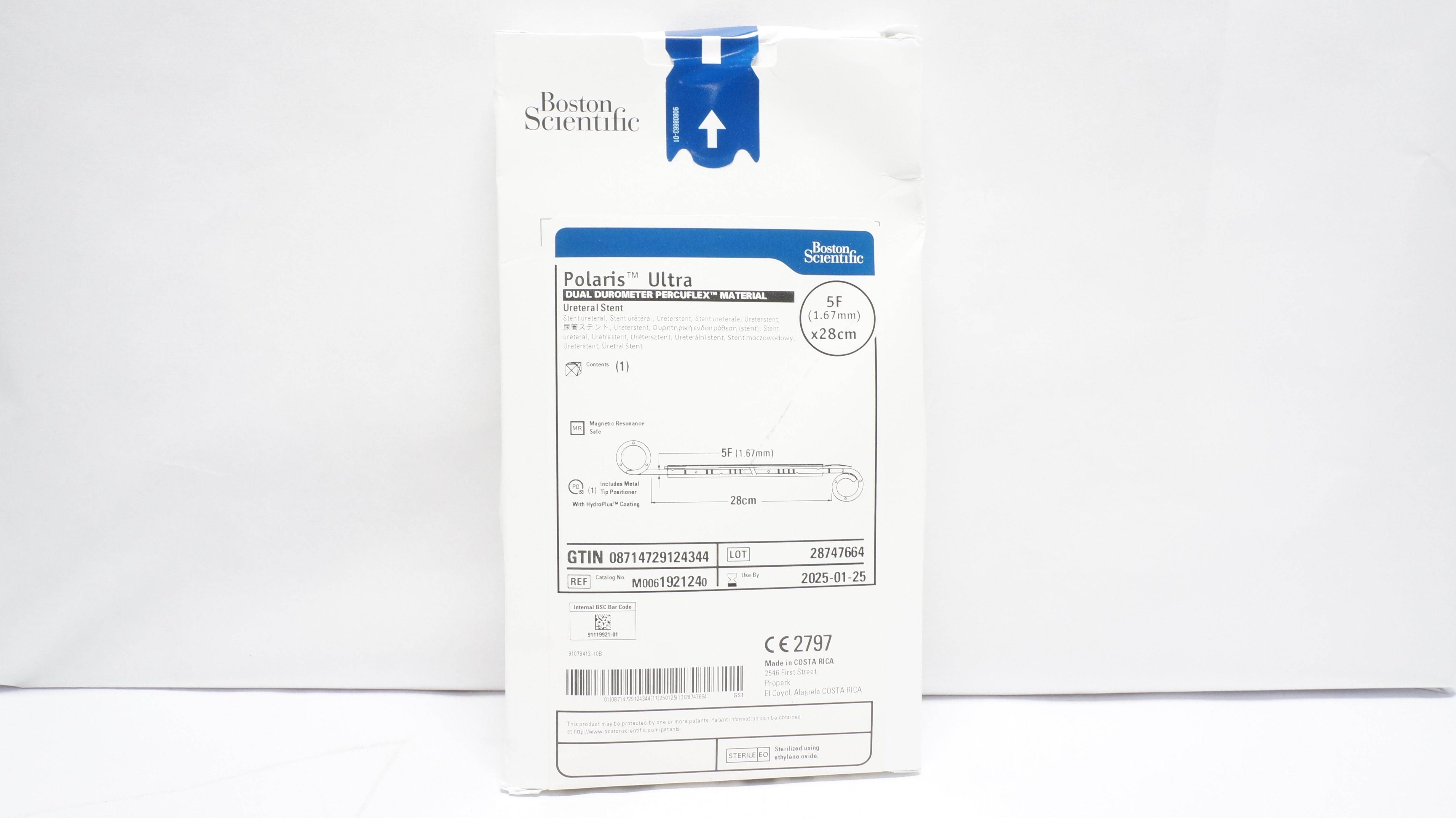 Boston Scientific M0061921240 Percuflex Material Ureteral Stnt 5F x 28cm (x)