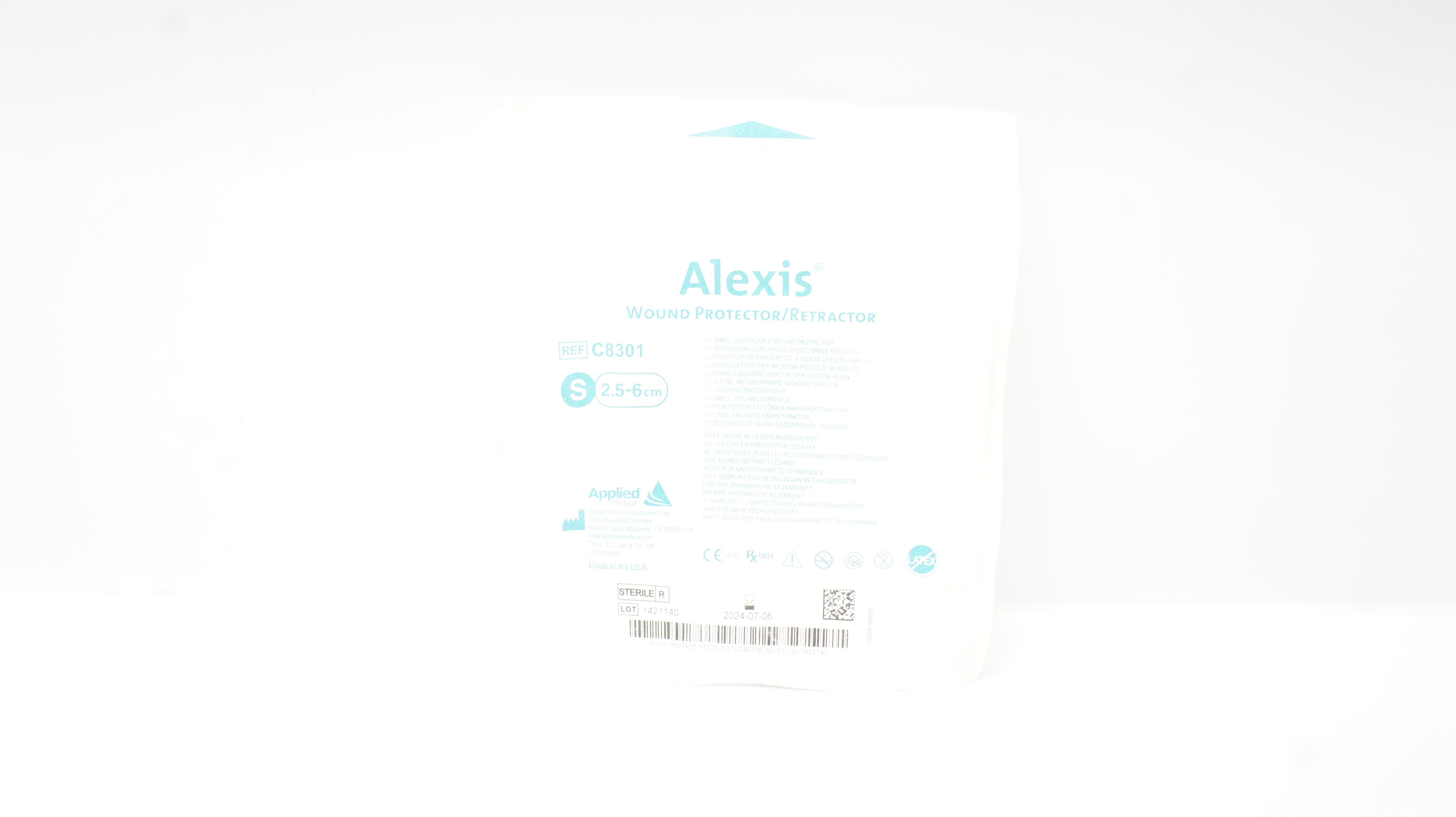 Applied Medical C8301 Alexis Disposable Wound Protector/Retractor, 2.5-6cm (x)