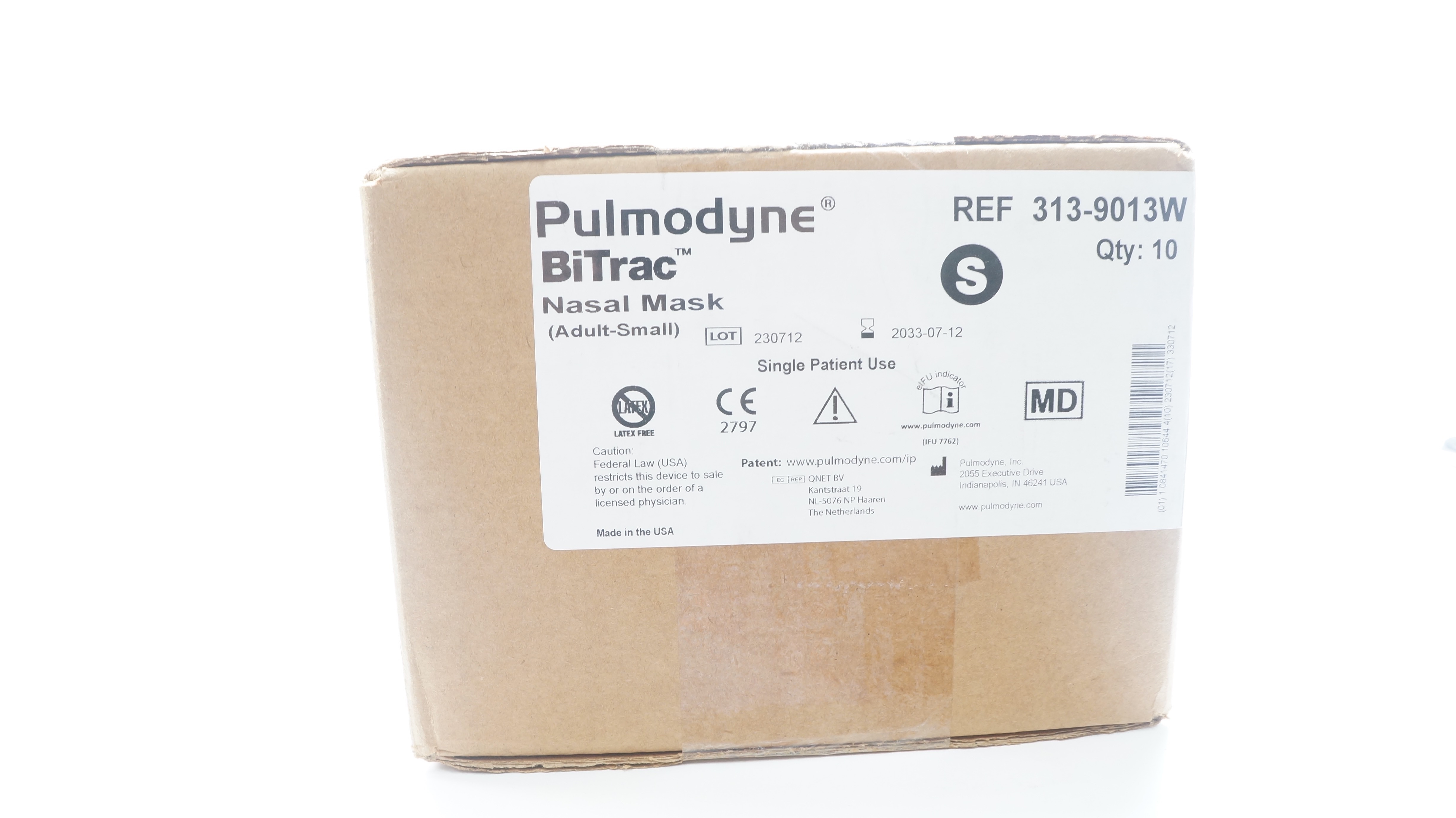 Pulmodyne 313-9013W BiTrac Nasal Mask Adult-Small - Case of 10
