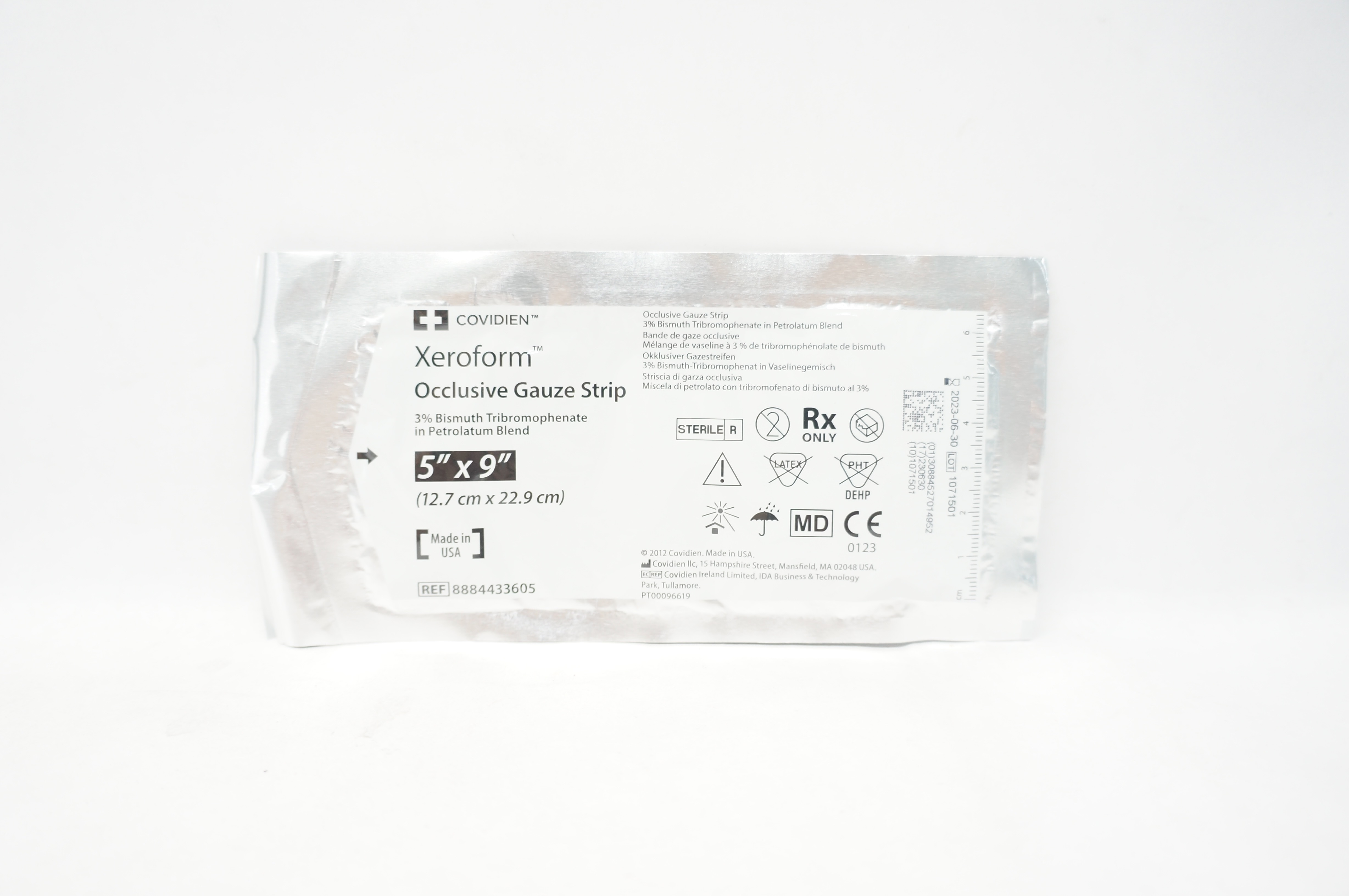 Covidien 8884433605 Xeroform Occlusive Gauze Strip 5inch x 9inch (x)