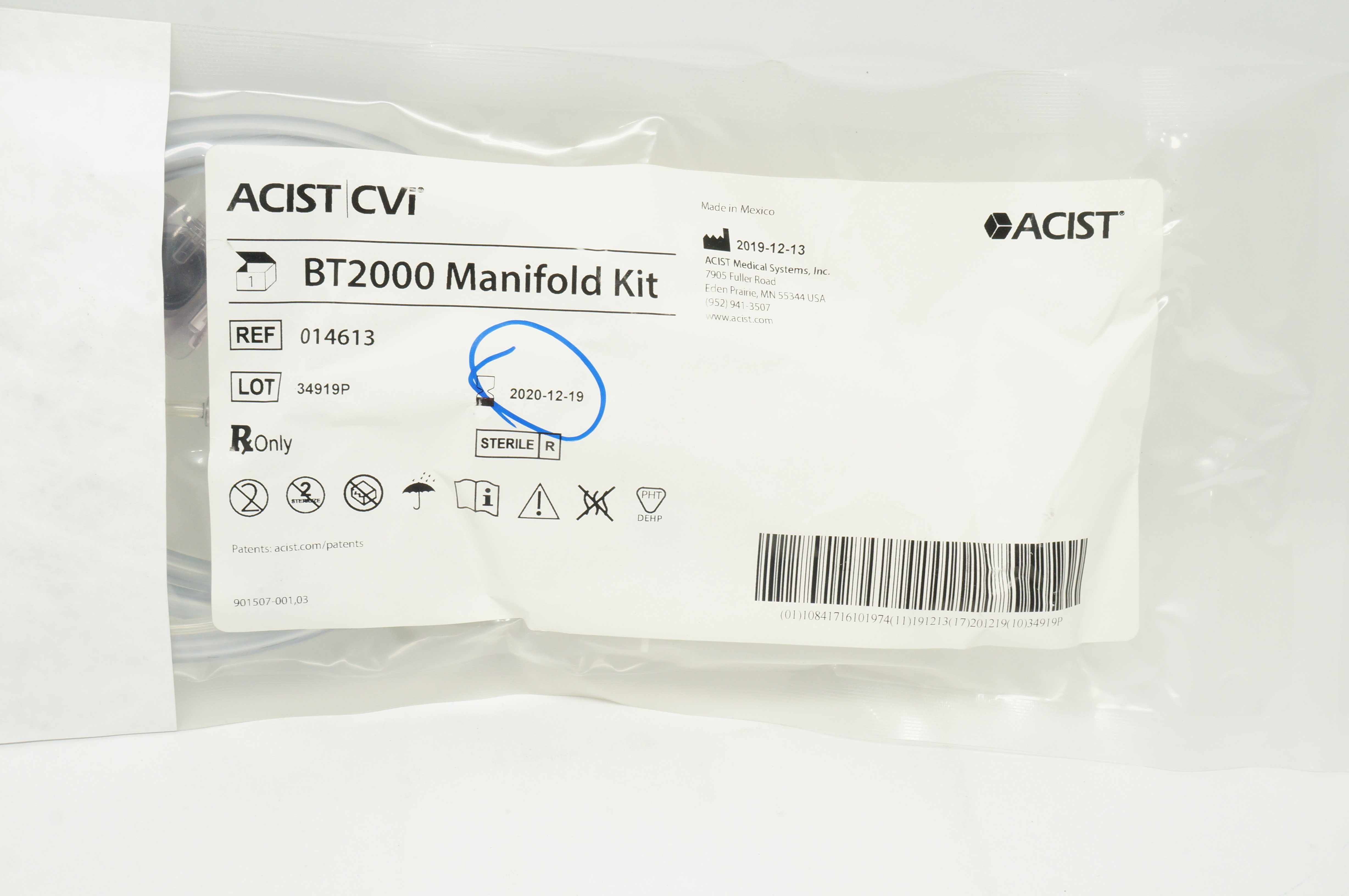 ACIST 014613 CVi BT2000 Manifold Kit (x)