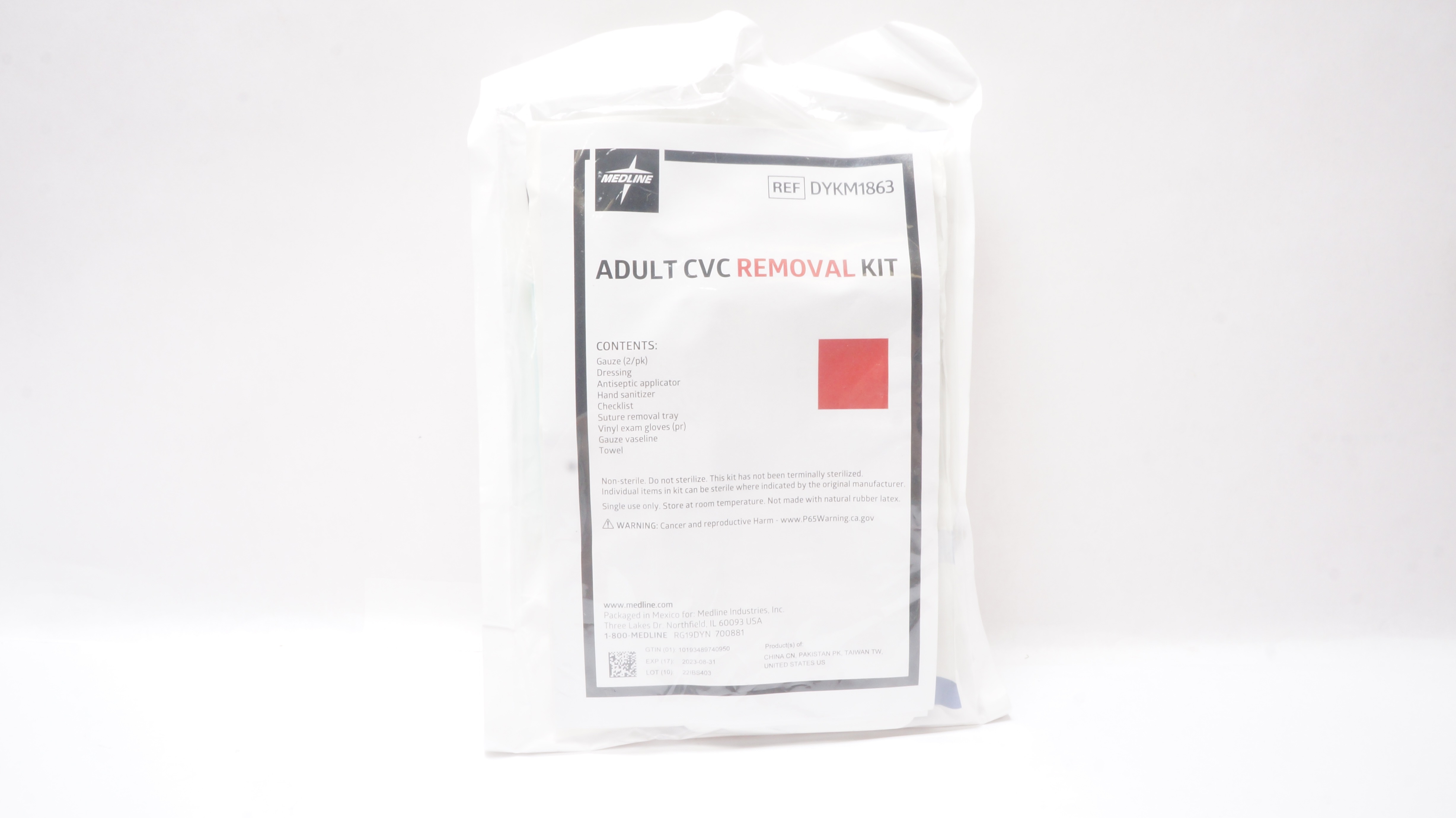 Medline DYKM1863 Adult CVC Removal Kit (x)