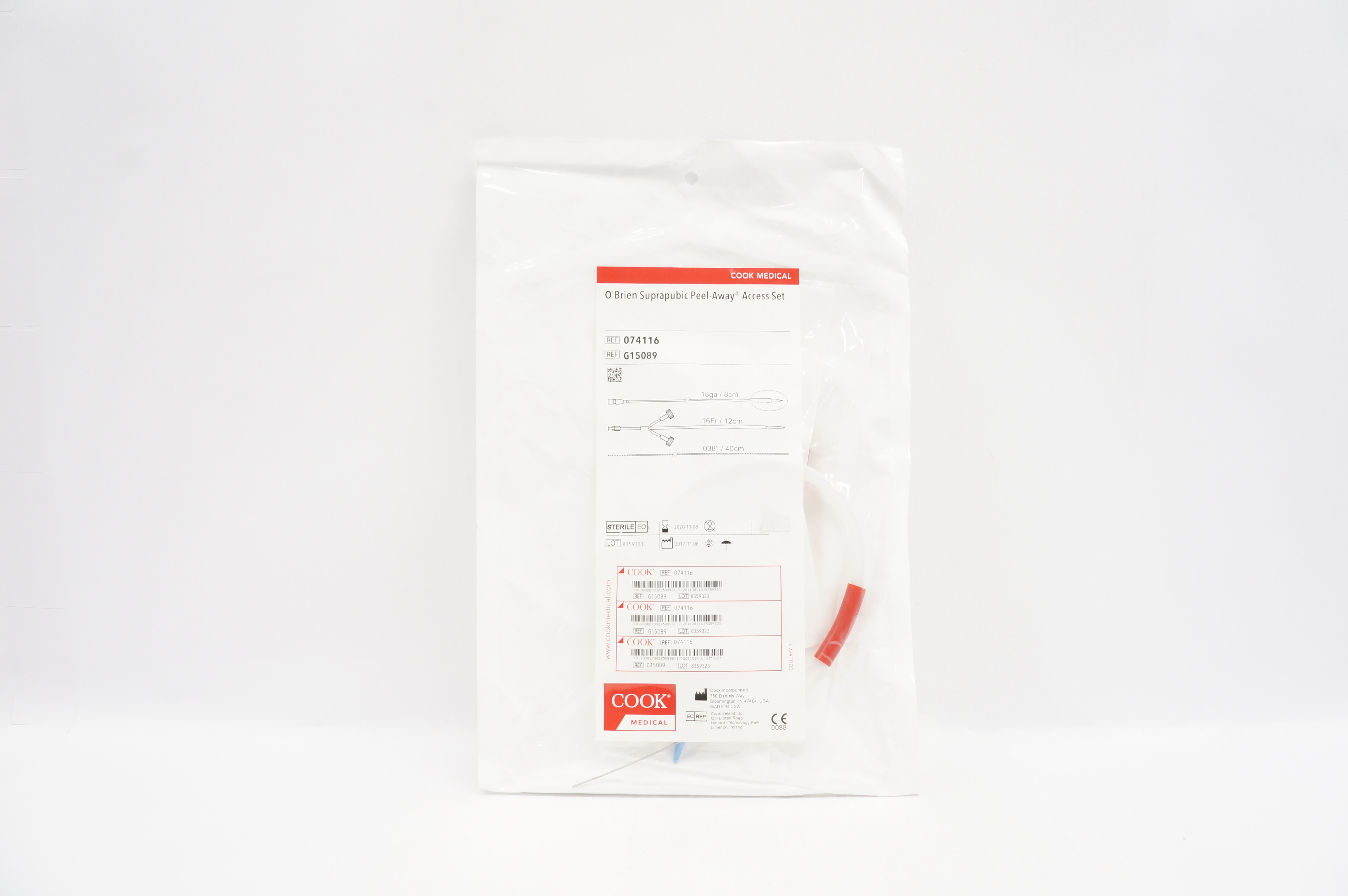 Cook Medical G15089 O'Brien Suprapubic Peel-Away Access Set 16Fr. (x)
