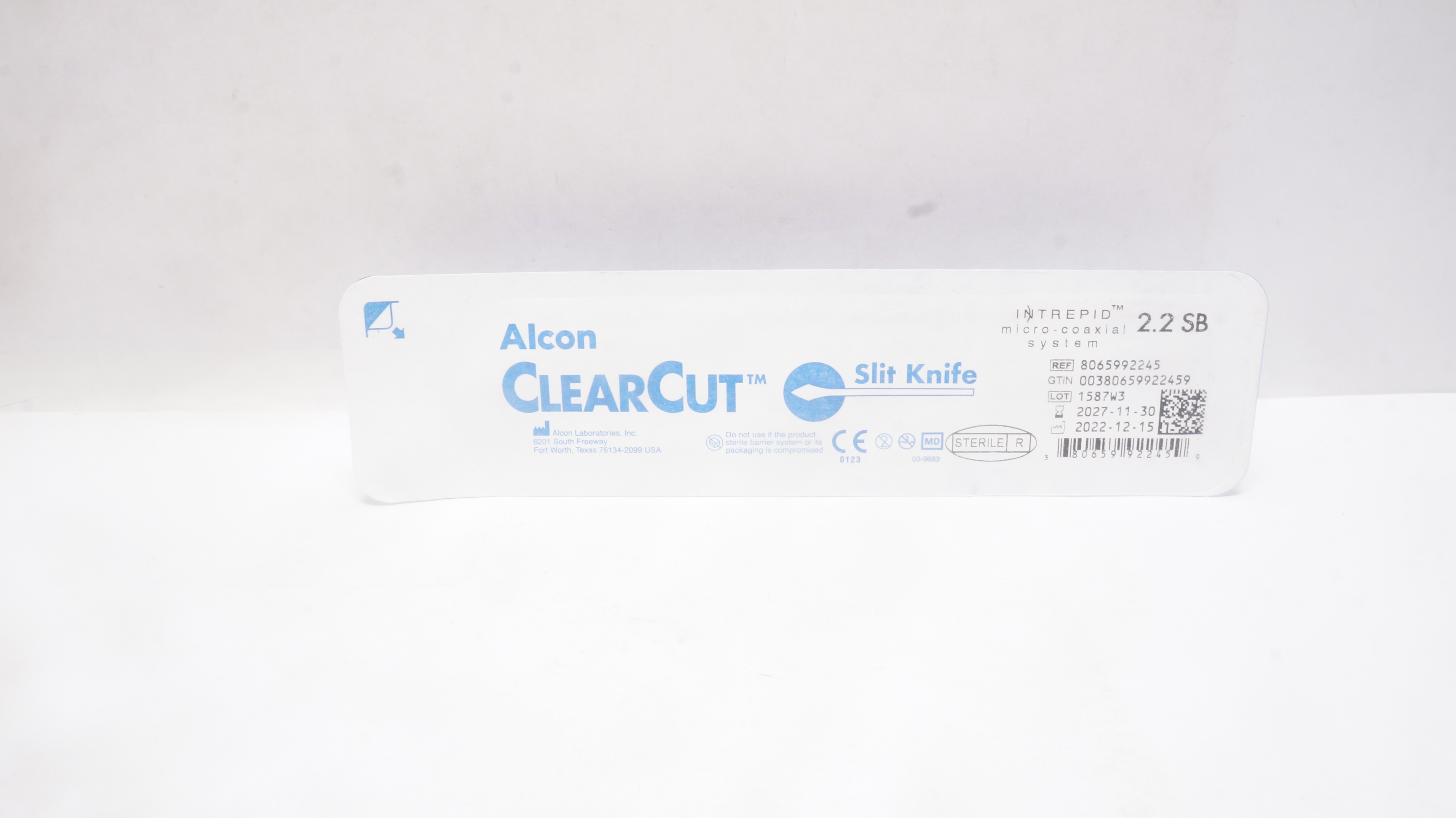 Alcon 8065992245 Intrepid ClearCut Slit Knife 2.2 SB