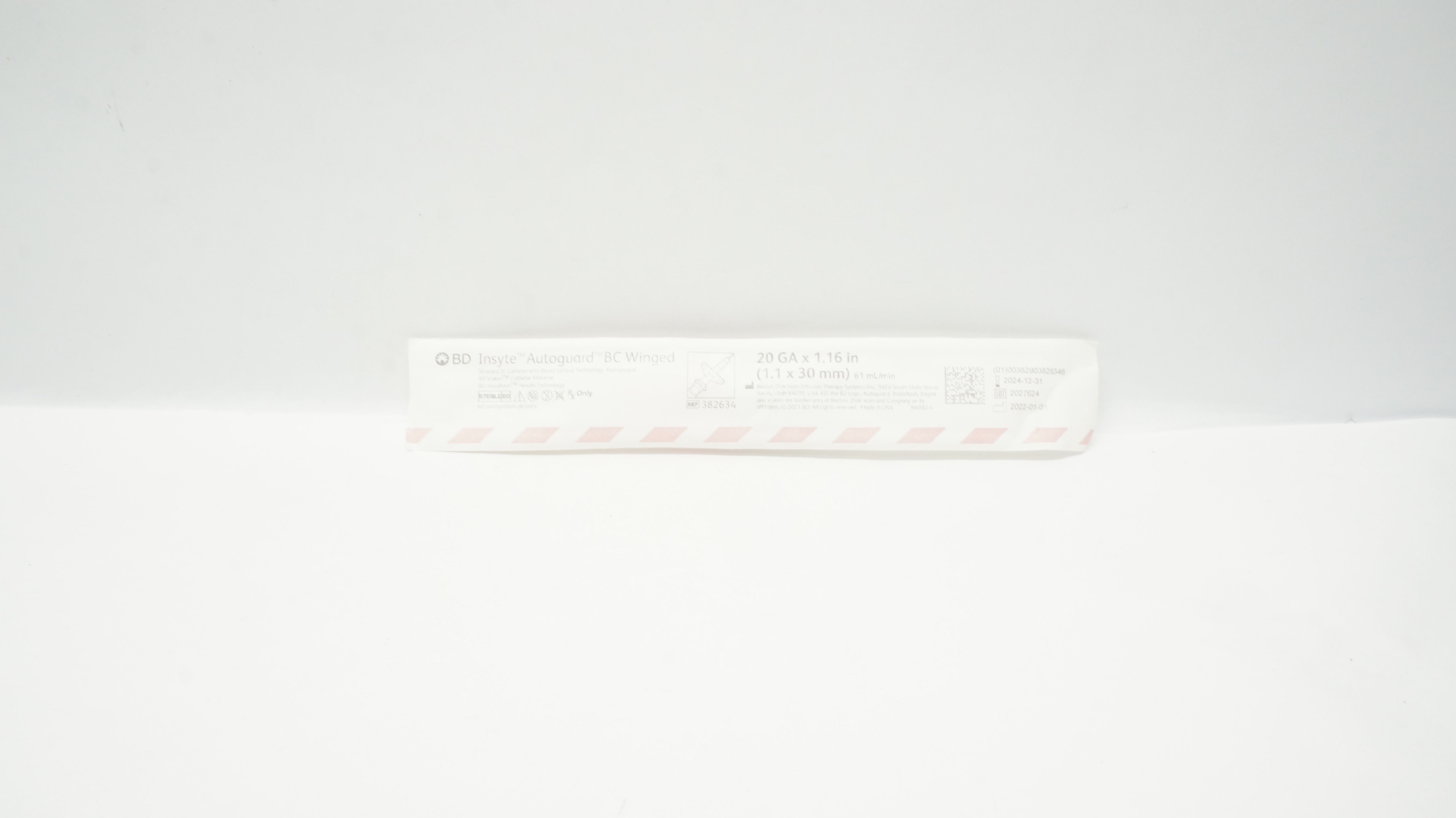 BD 382634 Autoguard BC Winged Shielded I.V. Cath. 20GA. x 1.16Inch (x)