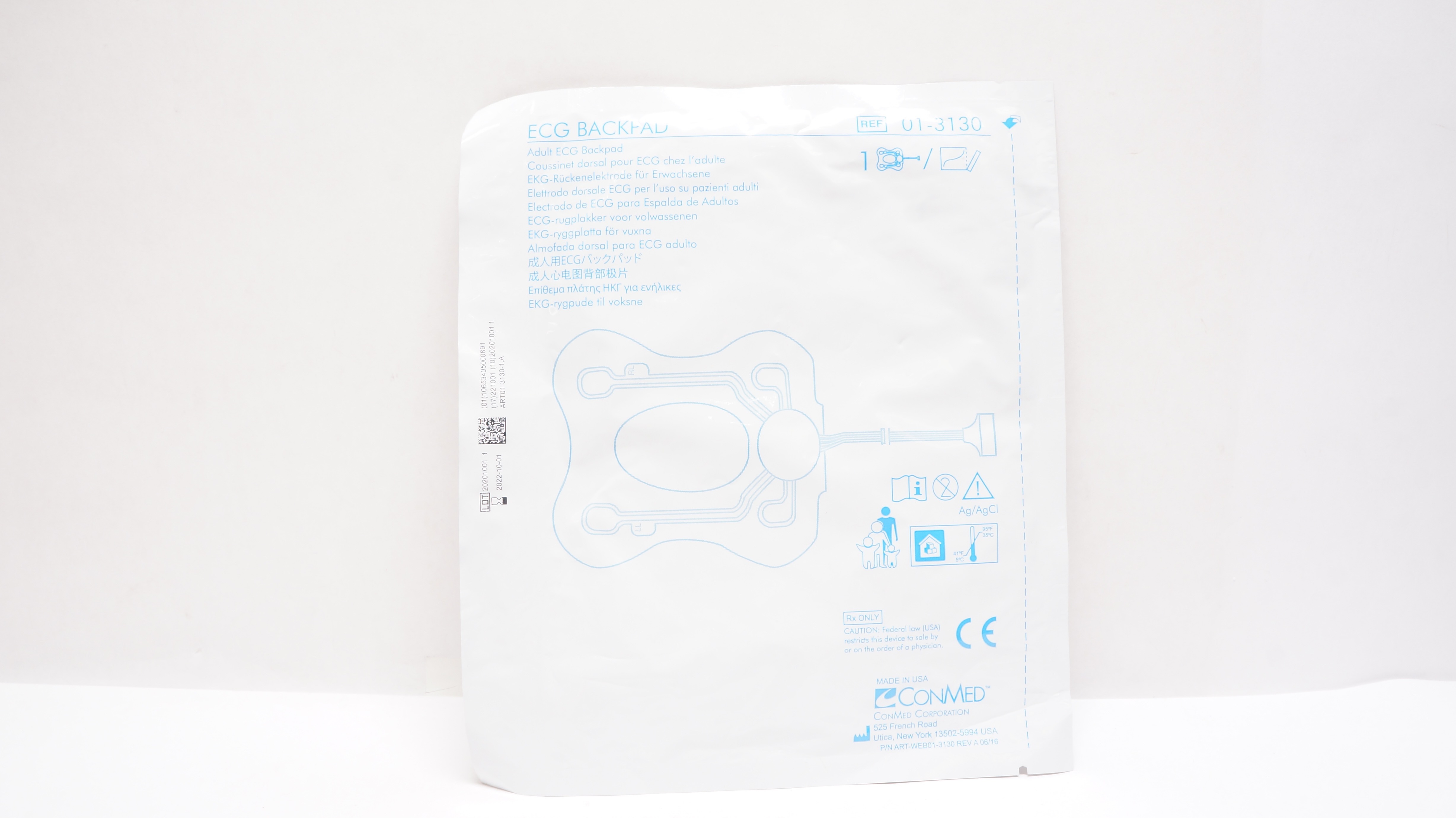 ConMed 01-3130 Adult ECG Backpad