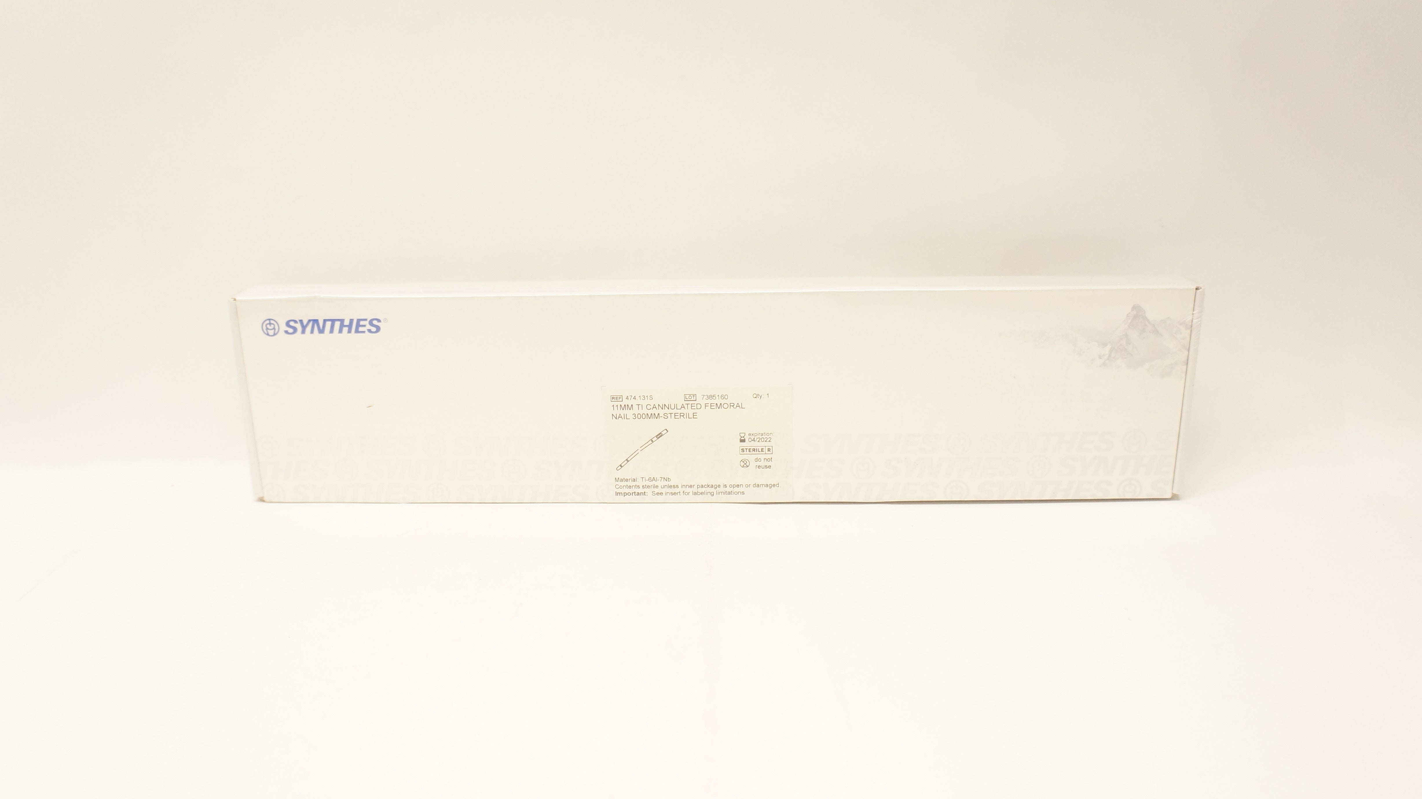 Synthes 474.131S 11mm Ti Cannulated Femoral Nail 300mm