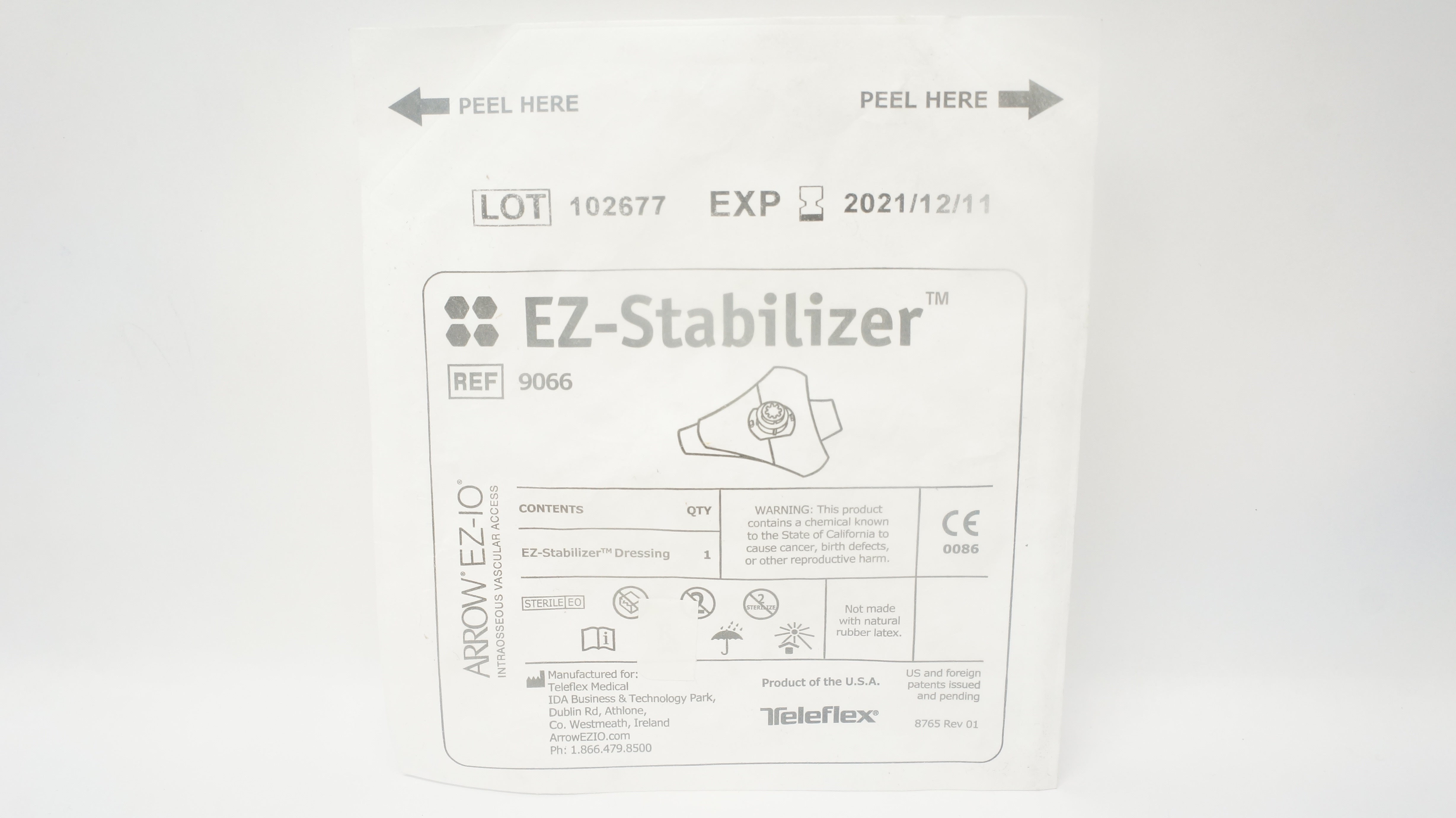 Teleflex 9066 Arrow EZ-IO Intraosseous Vascular Access EZ-Stabilizer ...
