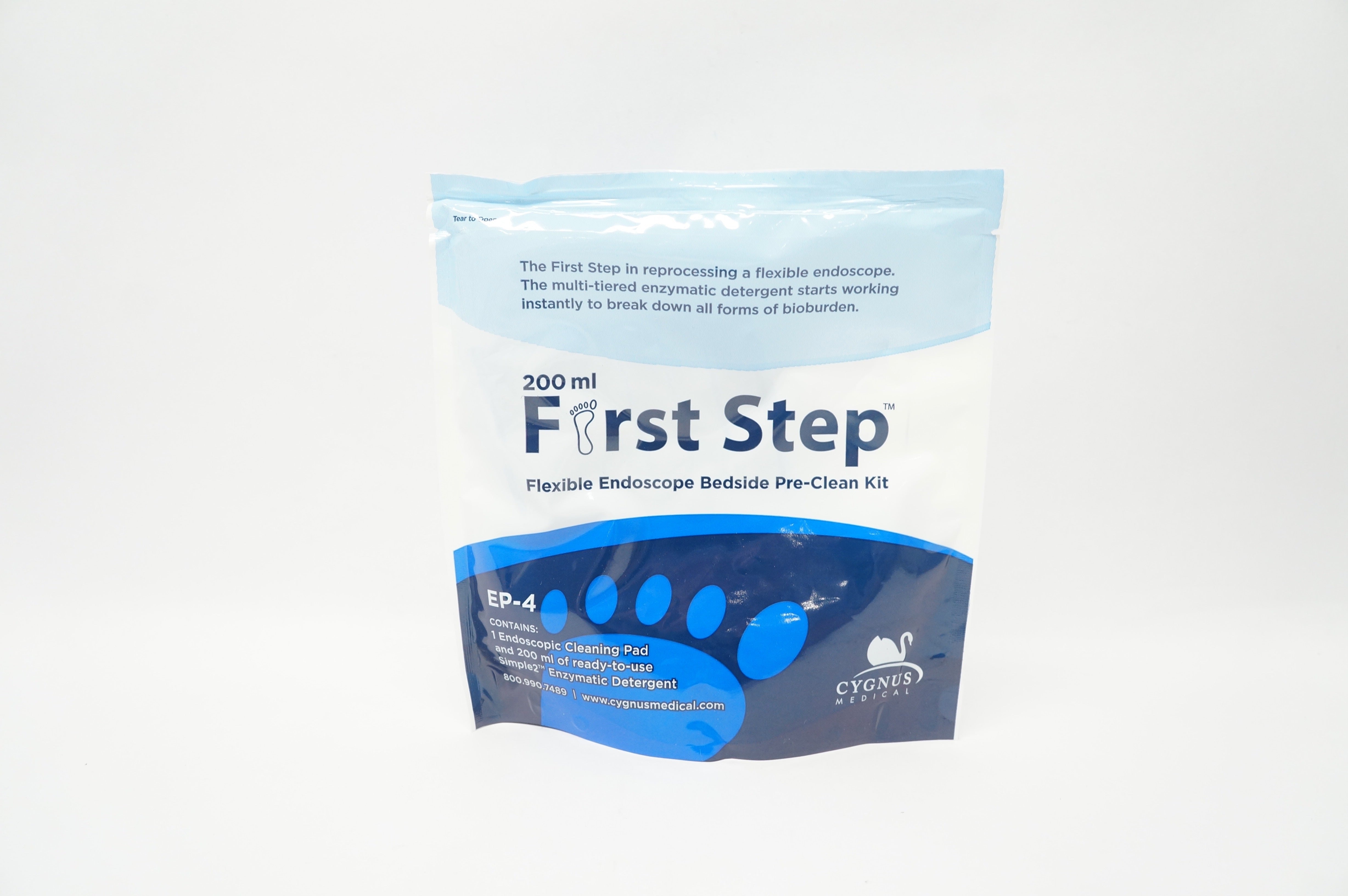 Cygnus Medical EP-4 First Step Flexible Endoscope Bedside Pre-Clean Kit 200ml(x)