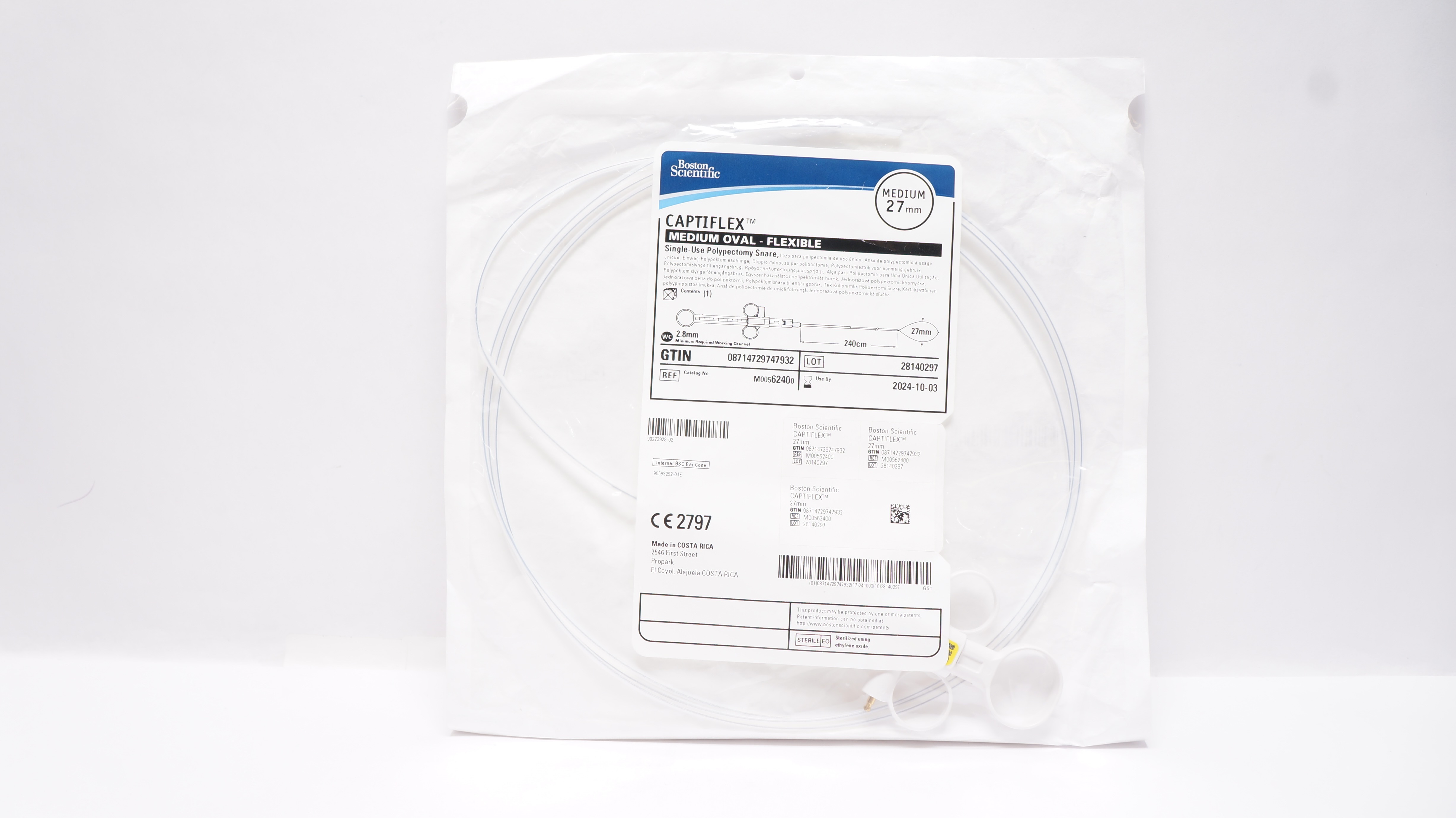 Boston Scientific M00562400 Captiflex Polypectomy Snare, Medium 27mm