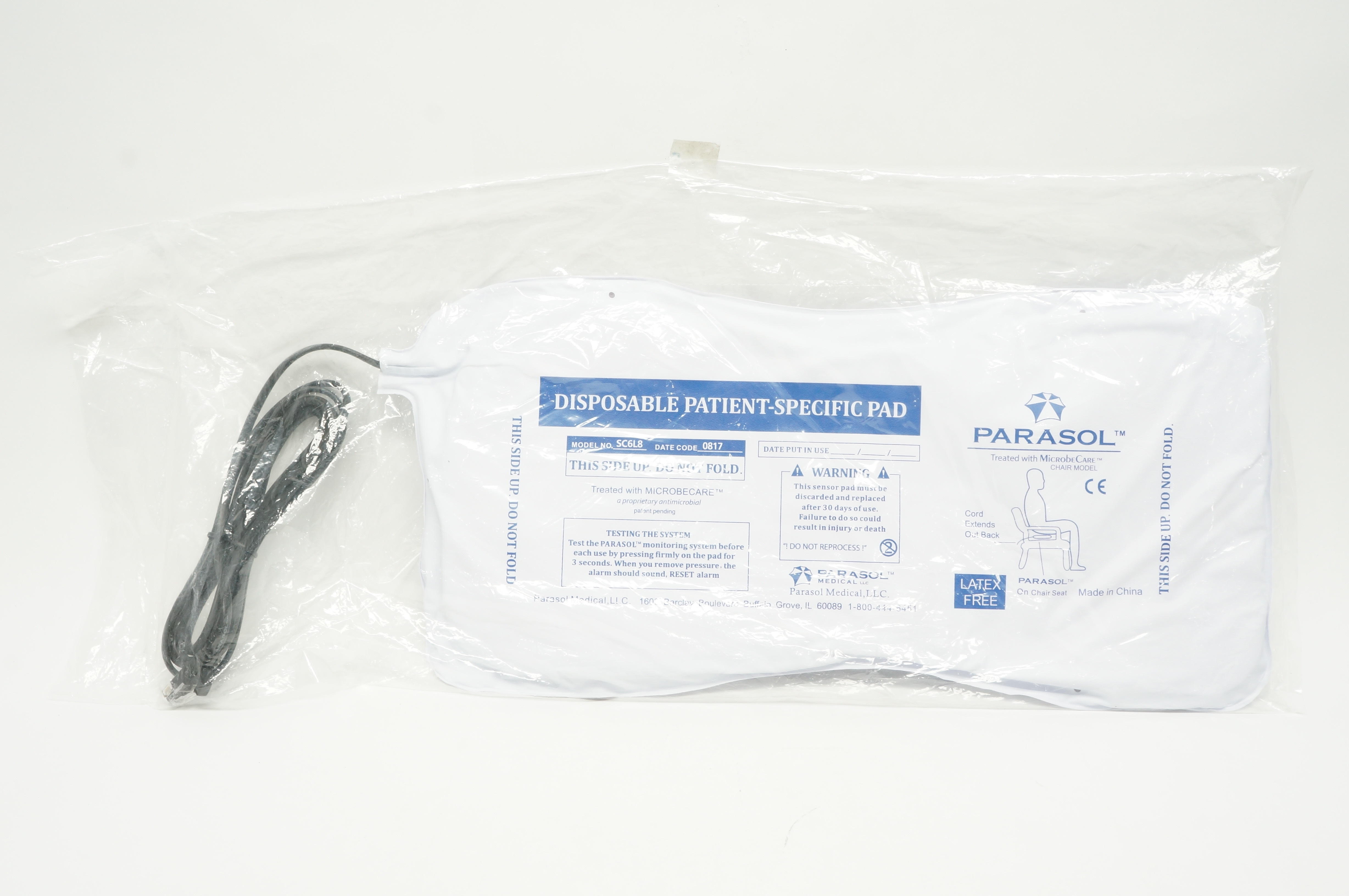Parasol Medical SC6L8 Disposable Patient-Specific Pad, Chair Model