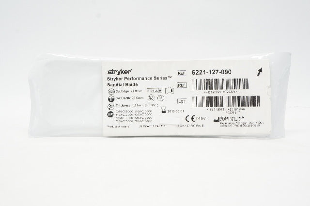Stryker 6221-127-090 Performance Series Sagittal Blade 21.0mmx90.0mmx1.27mm (x)