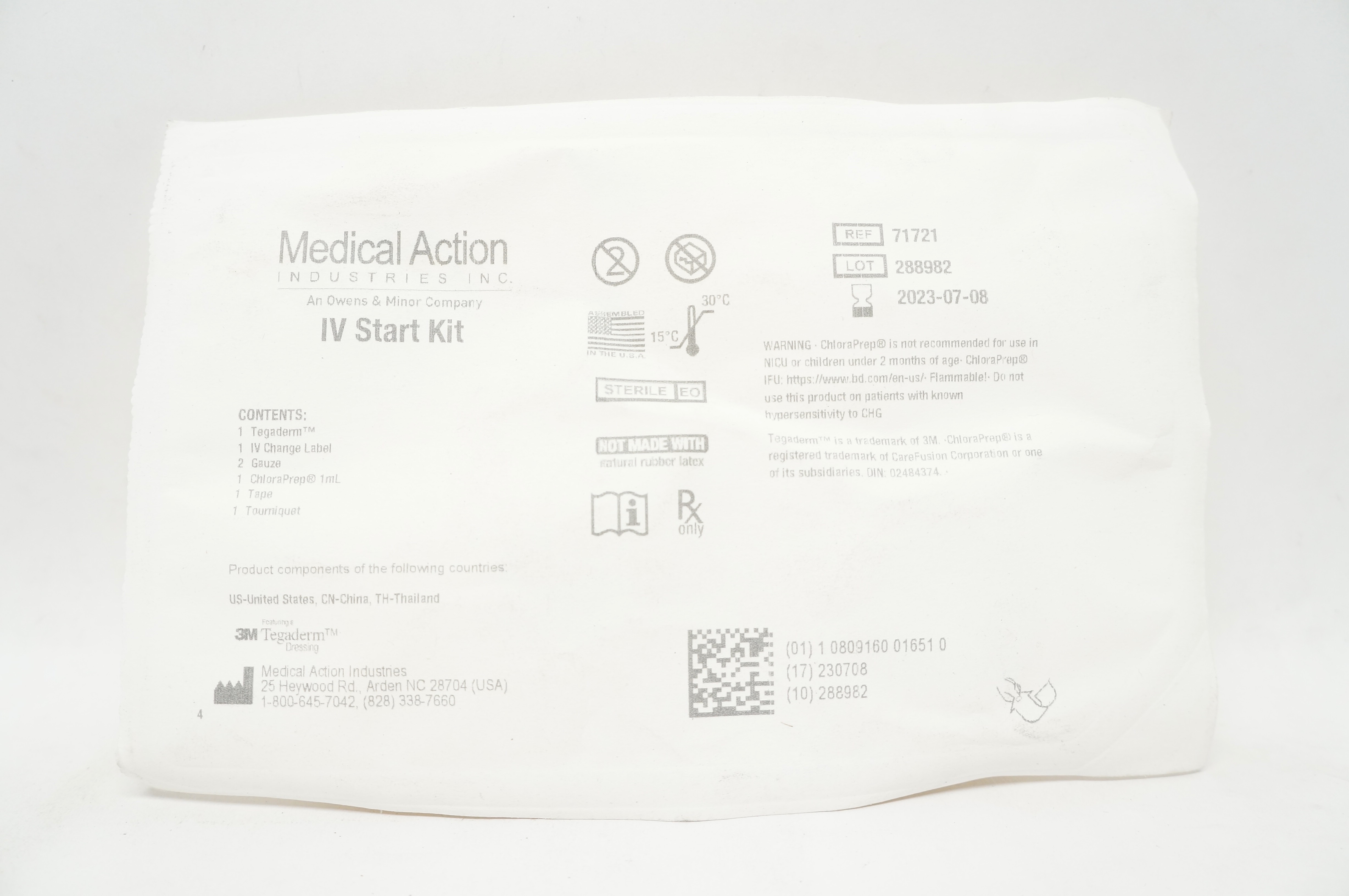 Medical Action Industries 71721 3M Tegaderm IV Start Kit (x)