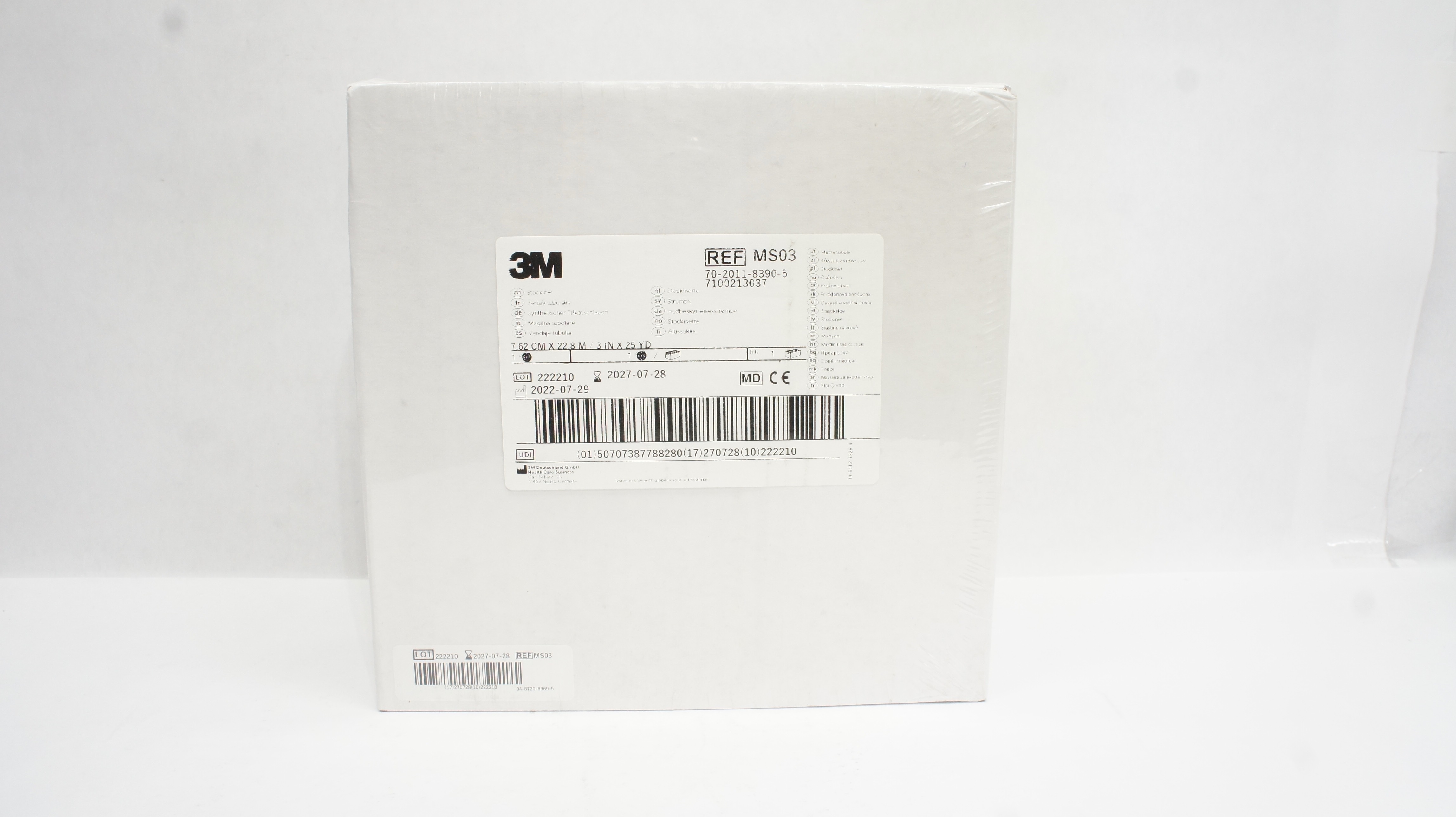 3M MS03 Stockinet 3inch x 25yd.